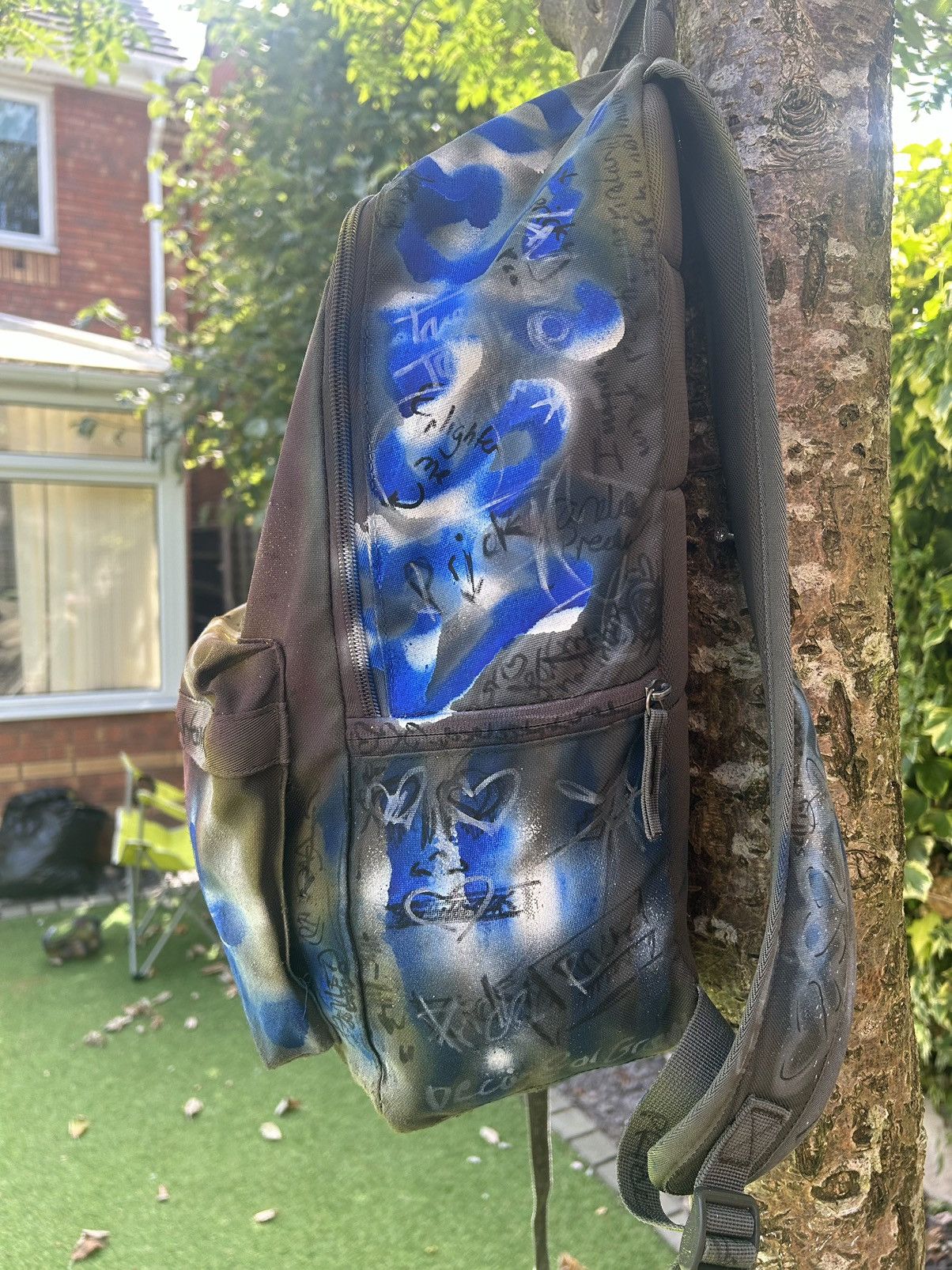 Nike Nike Airmax Custom Painted Backpack Size ONE SIZE - 3 Thumbnail