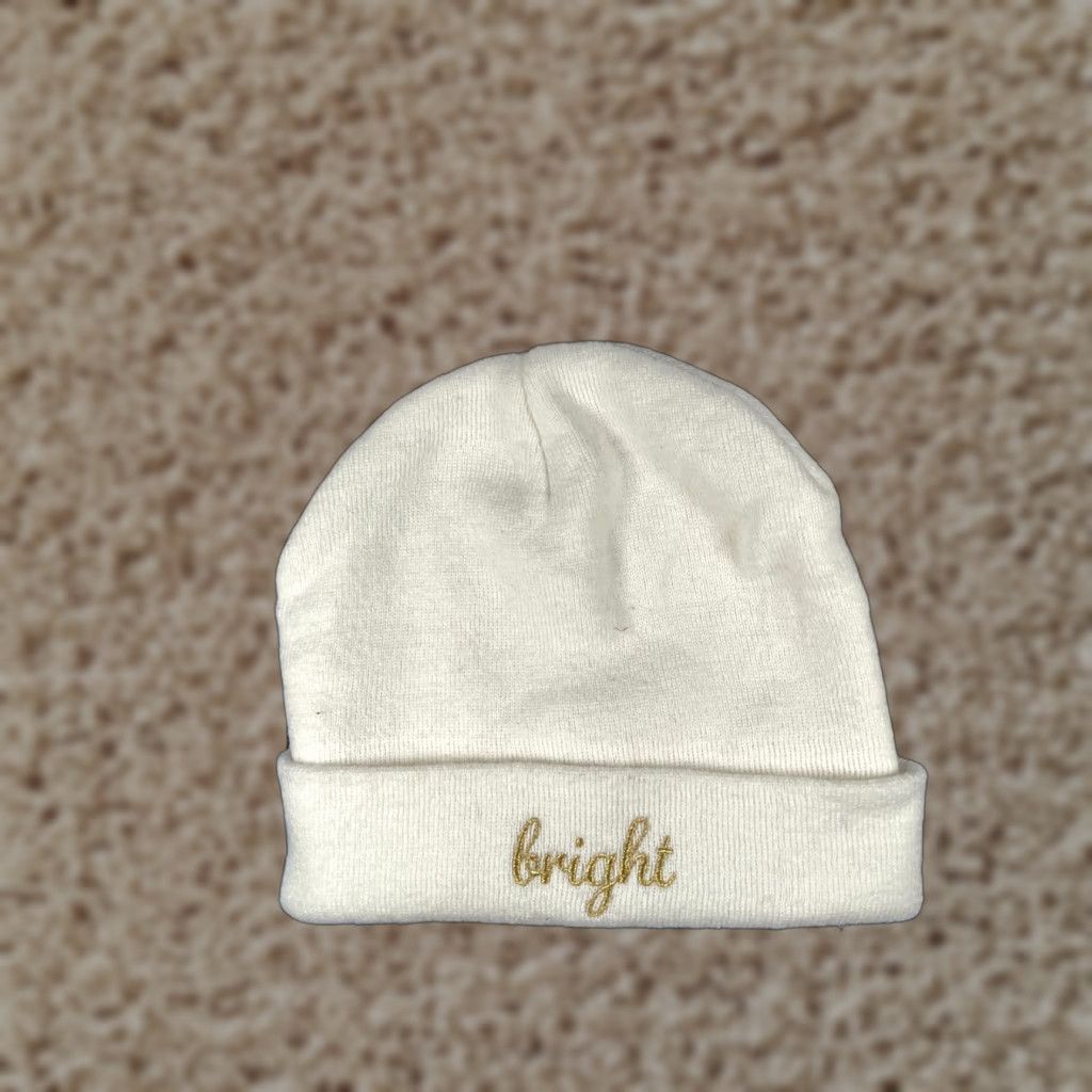 Vintage D&Y Beanie Hat/Toque White One Size Women Knit 100% Acrylic Embroidered Casual Winter Winter 100% Acrylic Beanie Womens Size ONE SIZE - 1 Thumbnail