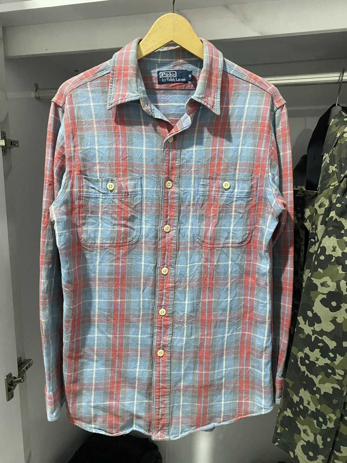Polo Ralph Lauren Polo RL Flannel 90s Vintage Size US M / EU 48-50 / 2 - 1 Thumbnail