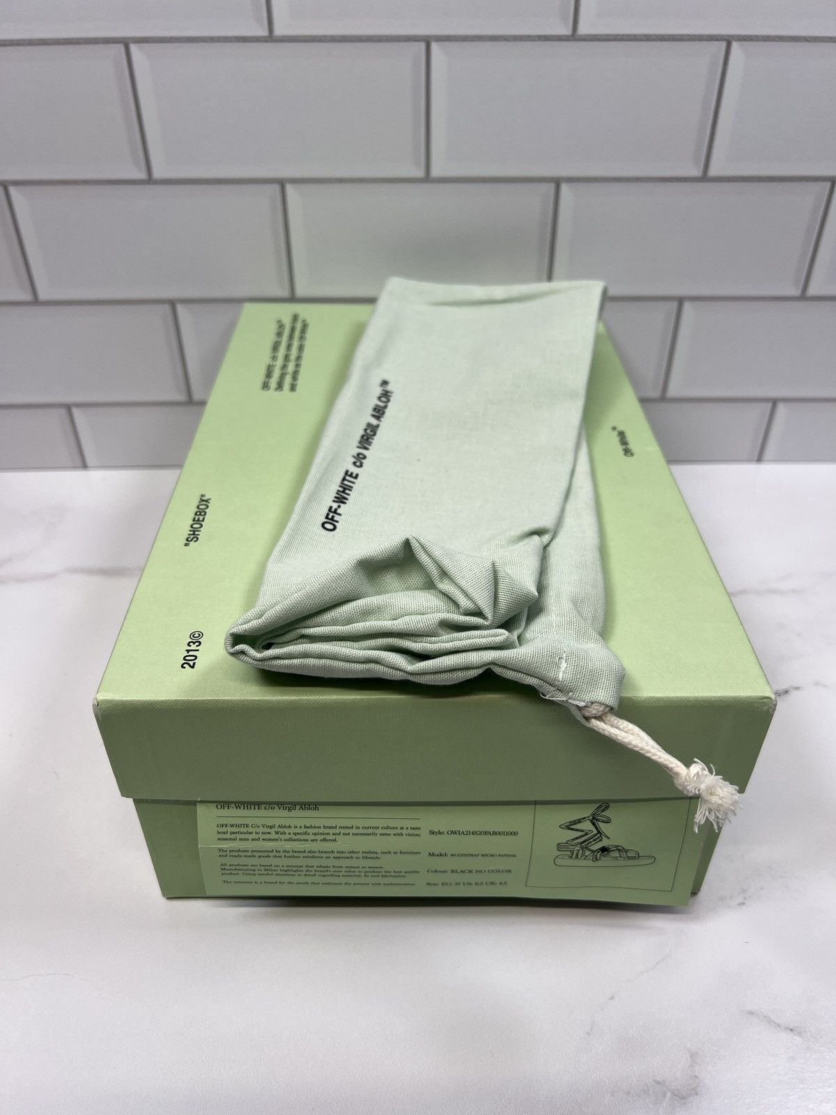 Off-White Offwhite Off White Micro Trek Strap Logo Sandals Sandal Size US 6.5 / IT 36.5 - 5 Thumbnail