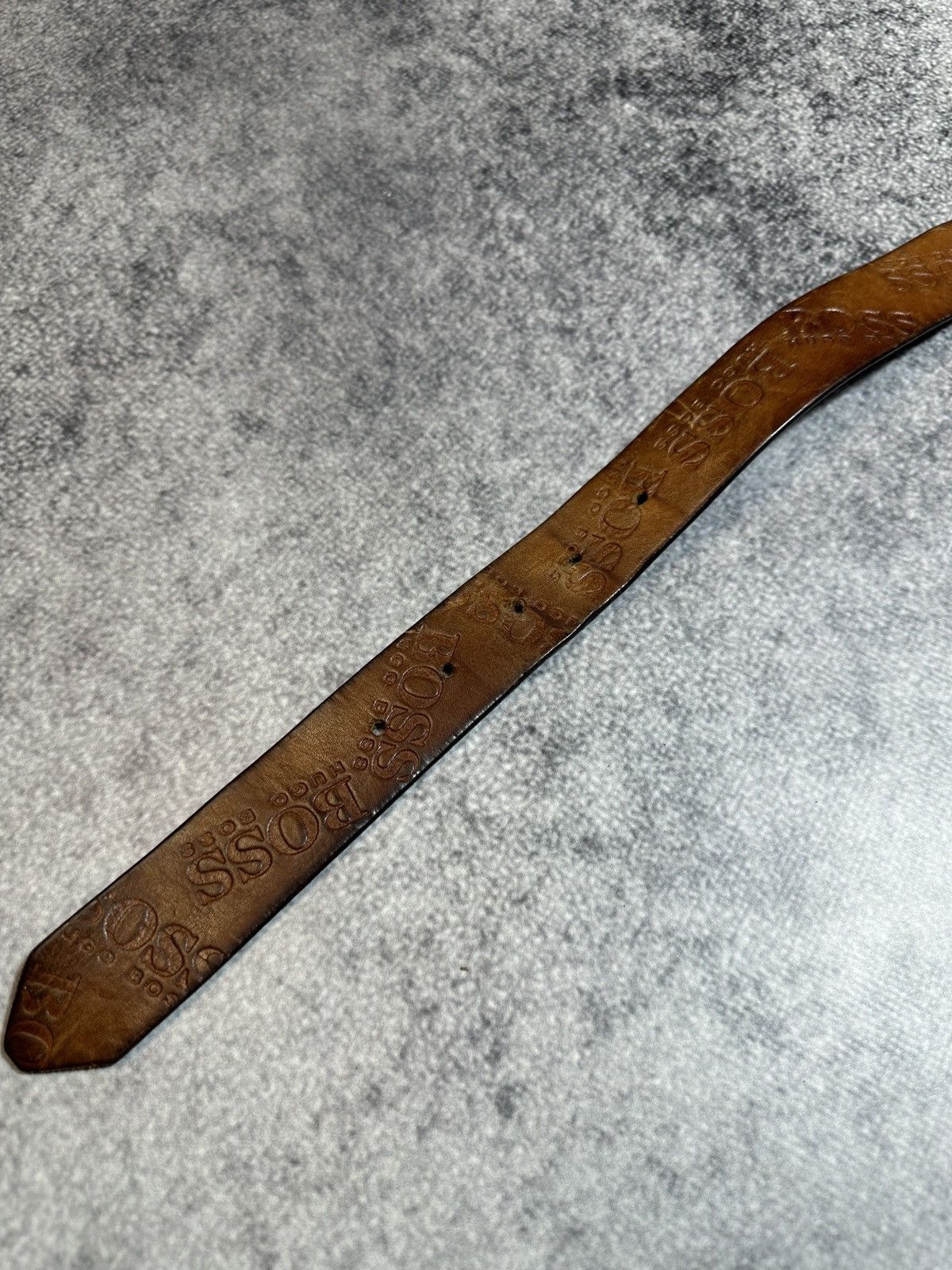 Hugo Boss × Vintage Y2K Hugo Boss Logo Belts Leather Streetwear Rare USA Style Size ONE SIZE - 5 Thumbnail