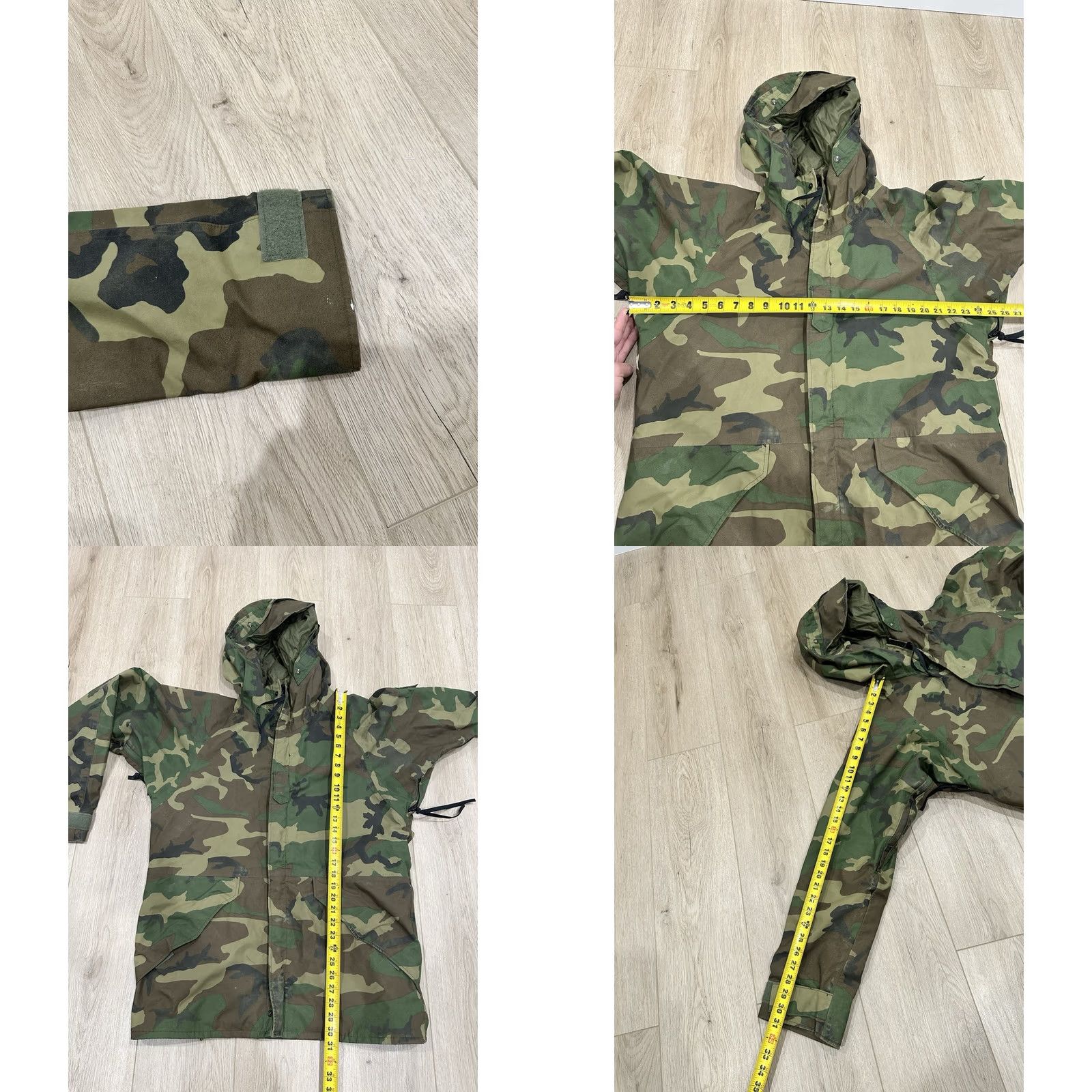 Industrie VINTAGE Tennier Industries ECWCS Parka Mens Medium Long Camouflage Army Cold Weather Hooded Coat Jacket with Full Zip Pockets Size US M / EU 48-50 / 2 - 9 Thumbnail