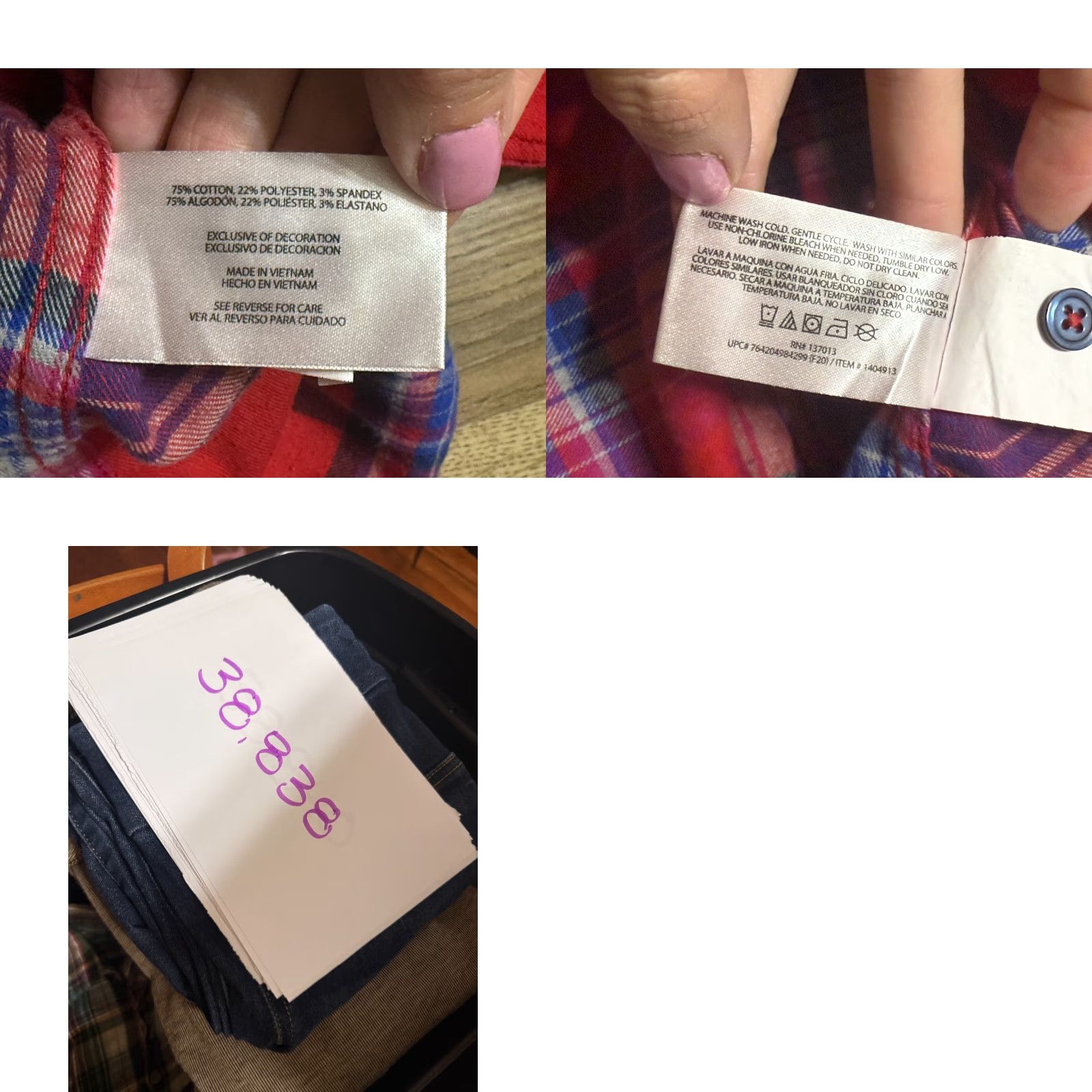 Orvis Orvis Shirt Womens Large L Button-Up Plaid Long Sleeve Blue Red Purple White Cotton Flannel Casual Winter Size L / US 10 / IT 46 - 8 Thumbnail