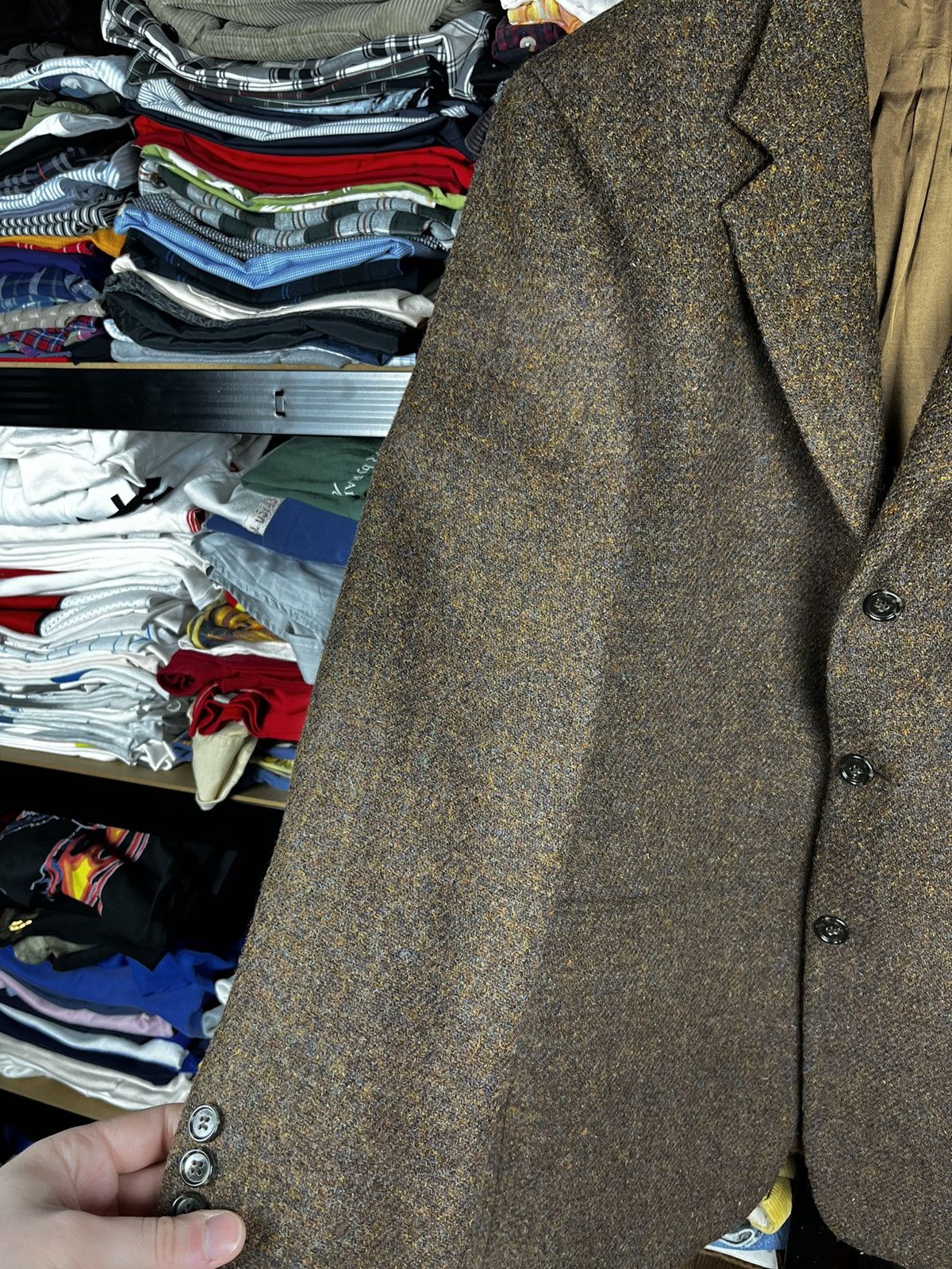 Harris Tweed × Vintage Harris Tweed wool blaze jacket Size 48R - 10 Thumbnail