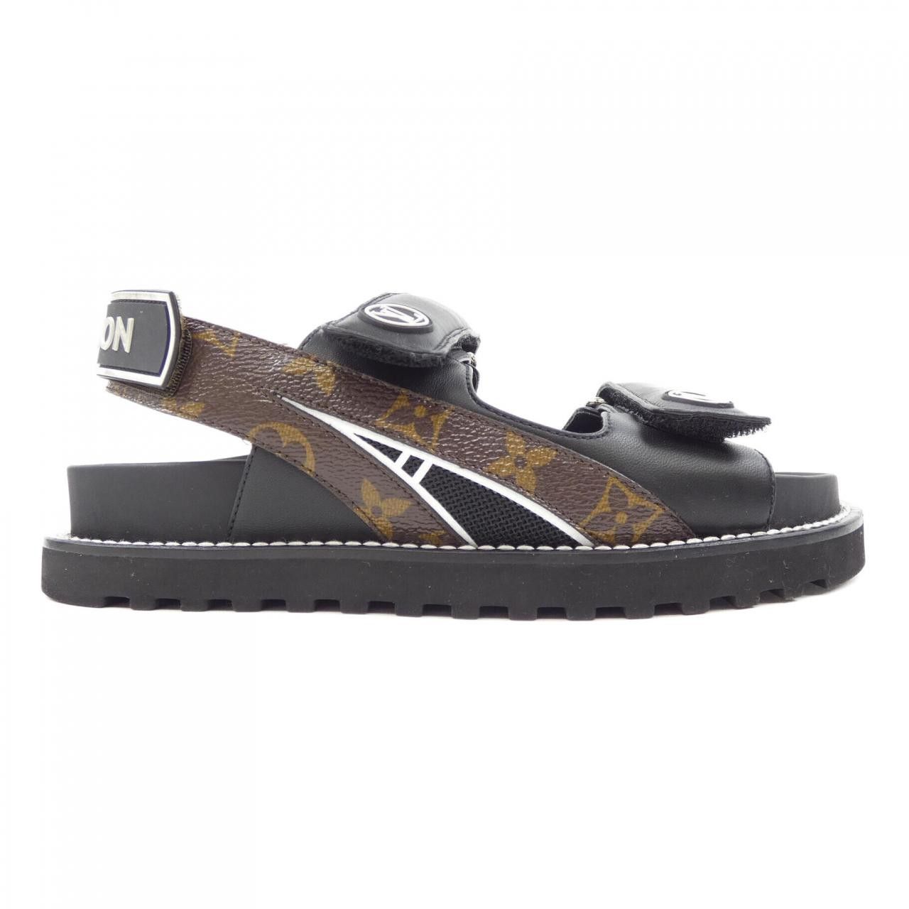 Louis Vuitton Louis Vuitton Louis Vuitton Paseo Line Sandals Leather Shoes DUTY FREE for USA Size ONE SIZE - 1 Thumbnail
