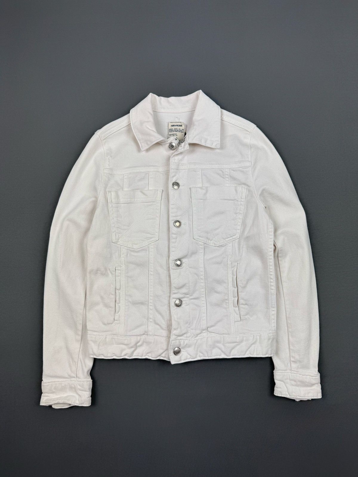 Zadig & Voltaire NWT Zadig&Voltaire Kiomy Skull Denim Women’s Jacket Size XS / US 0-2 / IT 36-38 - 1 Thumbnail