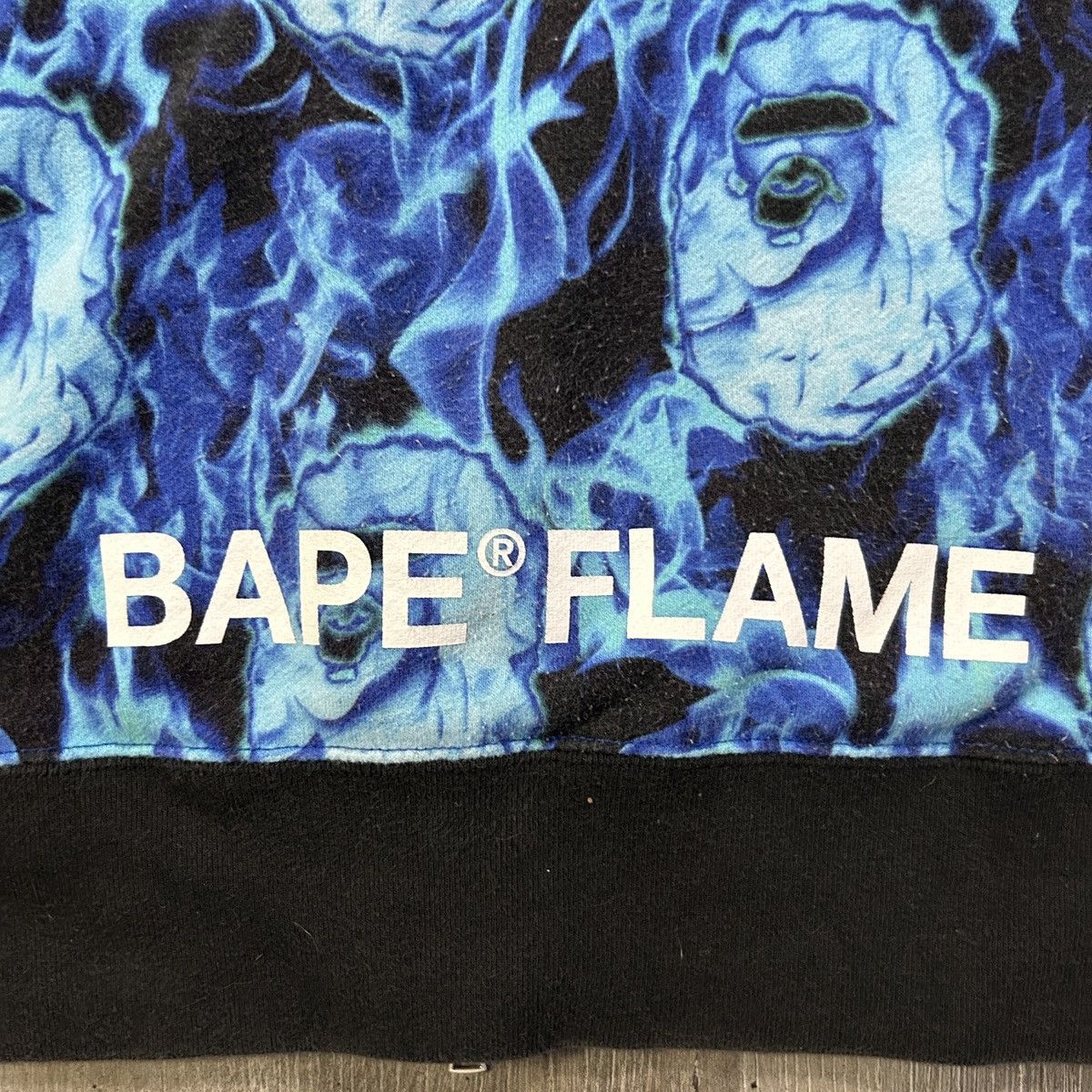 Bape BAPE Blue Flame Full Zip Hoodie Size US L / EU 52-54 / 3 - 6 Thumbnail