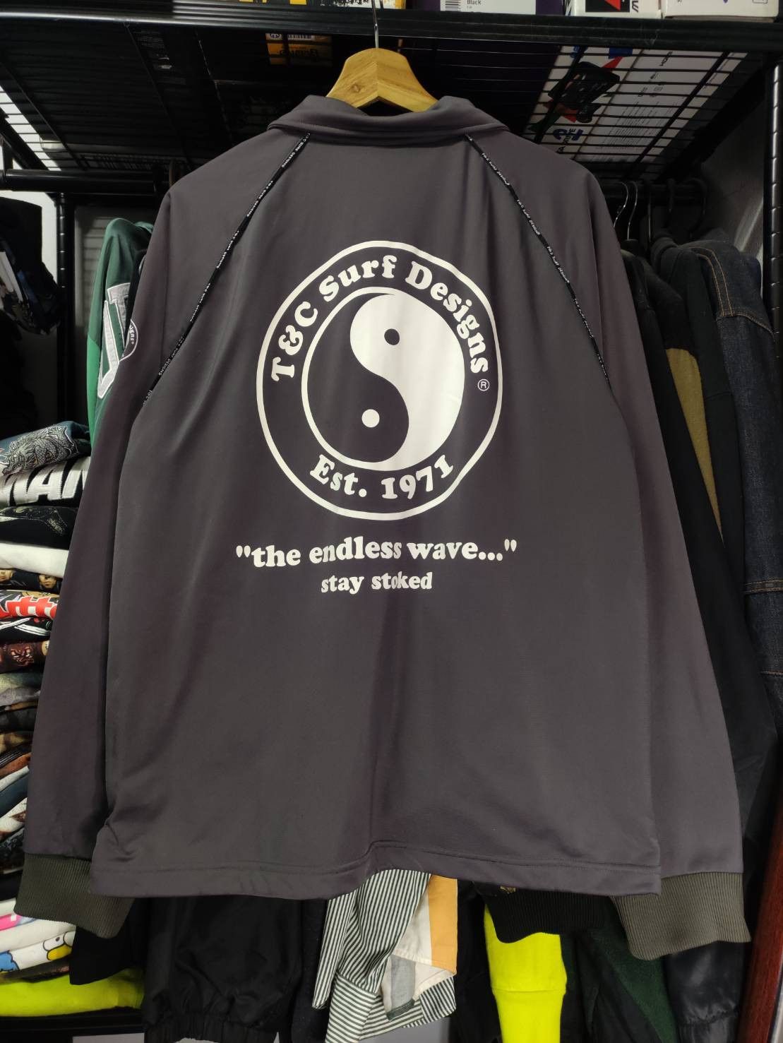 Vintage Vtg 00's T&C Surf Designs " The Endless Wave..." Zipper Size US L / EU 52-54 / 3 - 2 Thumbnail