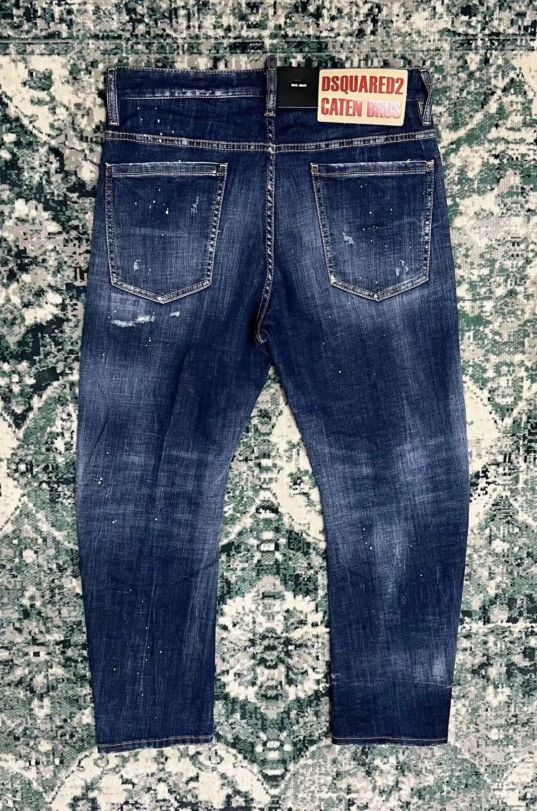 Dsquared2 Dsquared2 24 SS blue washed BRO 9 patched jeans Size US 28 / EU 44 - 2 Thumbnail