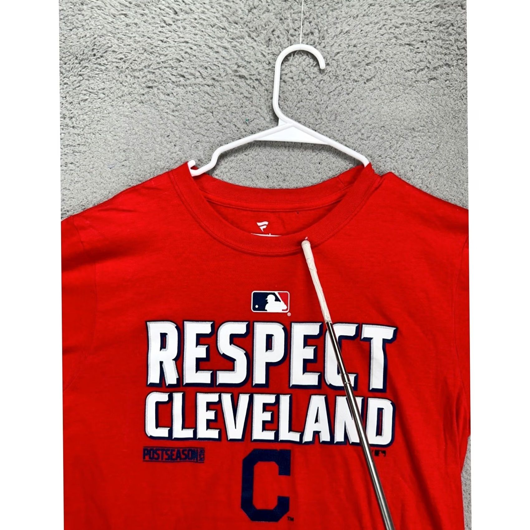 Vintage Fanatics Cleveland Guardians T-Shirt Mens M Red MLB Postseason Respect Tee Size US M / EU 48-50 / 2 - 7 Thumbnail