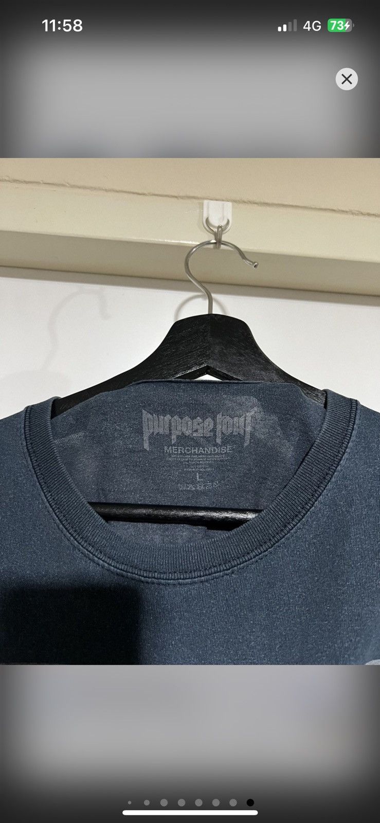 Justin Bieber Faded Justin Bieber Purpose Tour Size US L / EU 52-54 / 3 - 14 Thumbnail