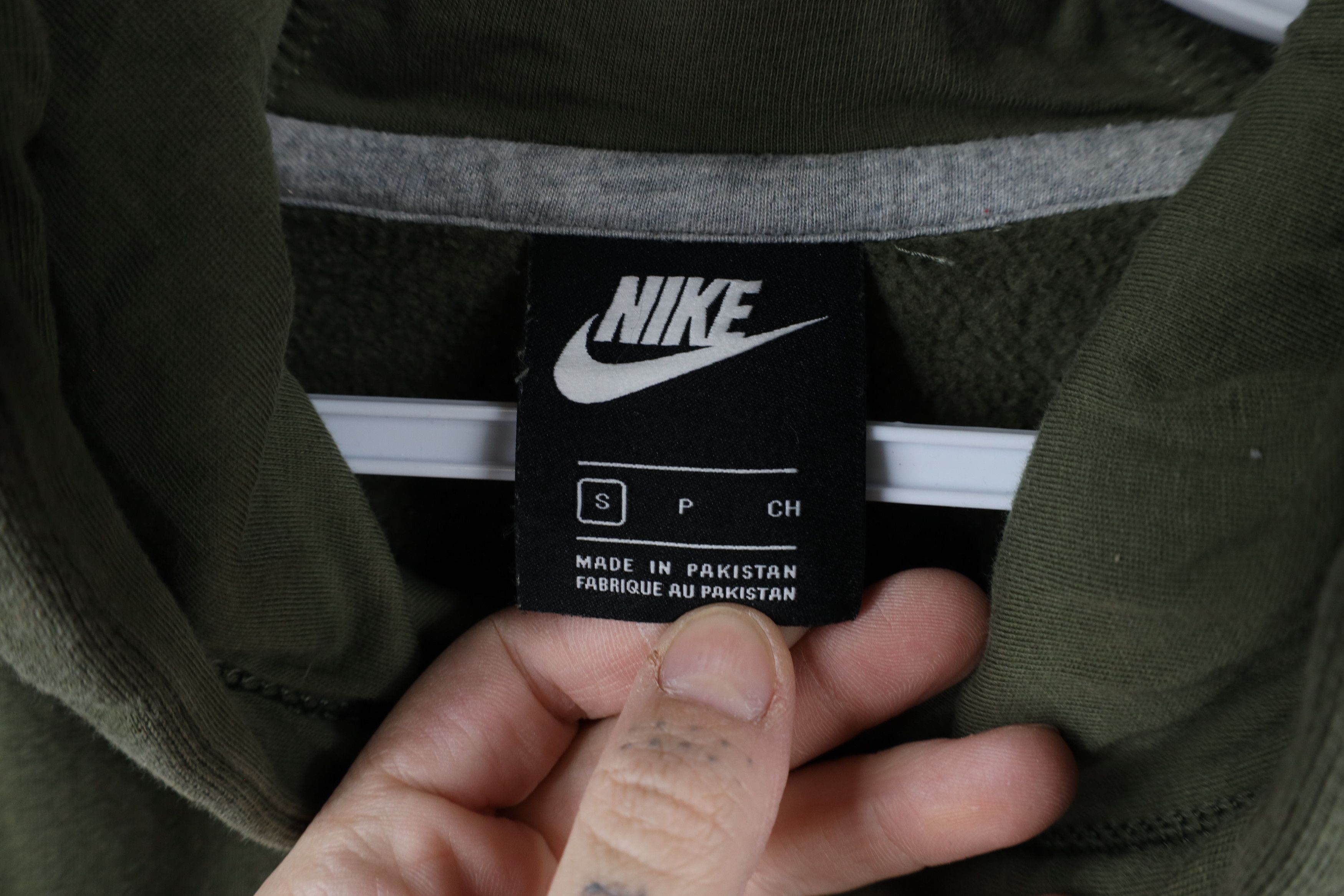 Nike × Vintage Vintage Y2K Nike Sportswear Scott Mini Swoosh Hoodie Green Size US S / EU 44-46 / 1 - 11 Thumbnail