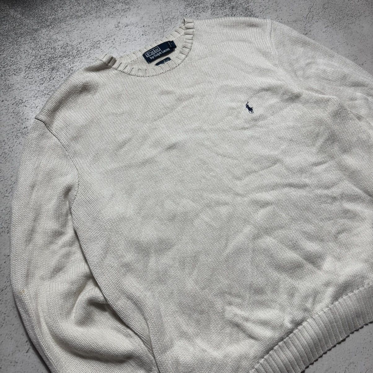Polo Ralph Lauren vintage ralph lauren chunky knit sweater with big logo RRL Size US XL / EU 56 / 4 - 2 Thumbnail