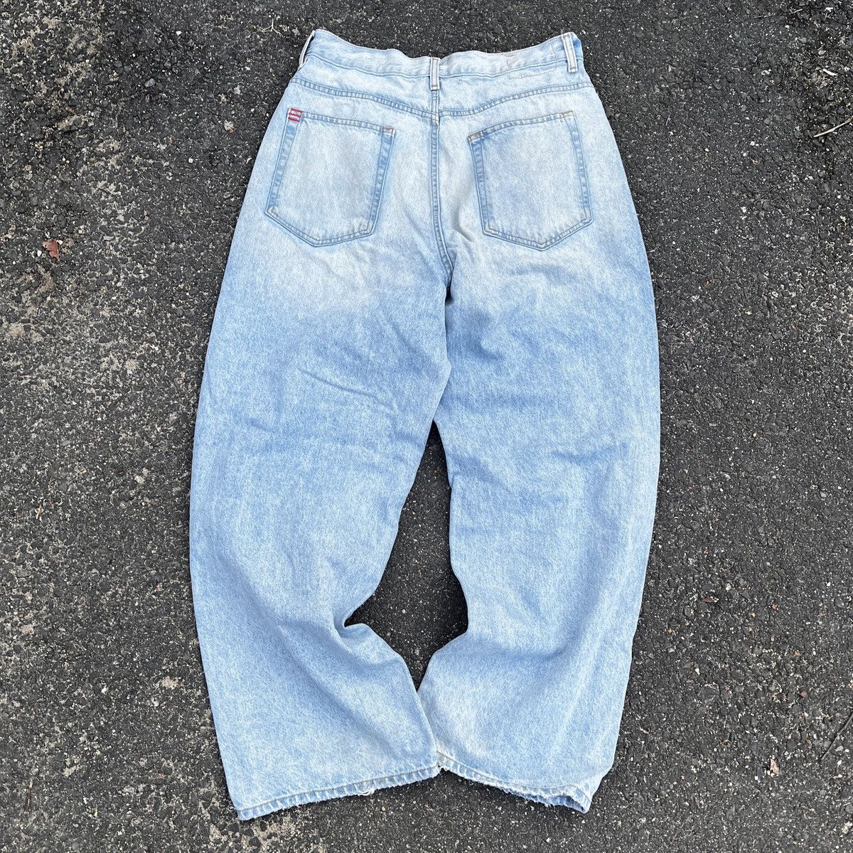 Other Distressed Baggy Jeans Y2K Style Faded 34x30 Size US 34 / EU 50 - 5 Thumbnail