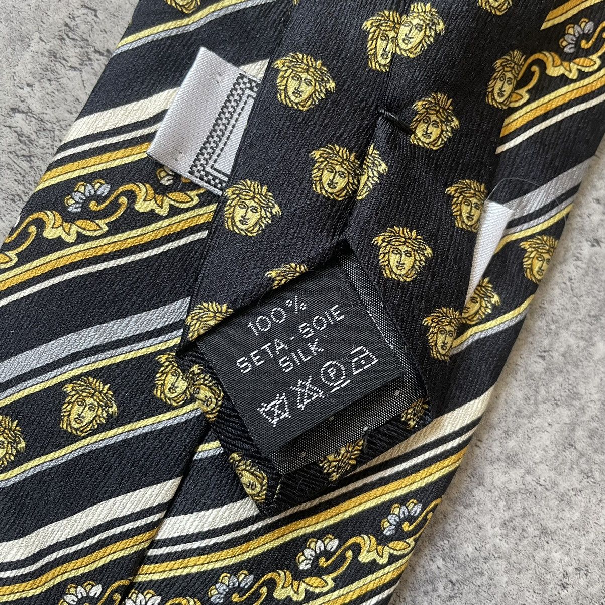 Versace Vintage 90s Giana Versace Monogram Tie Medusa Size ONE SIZE - 4 Thumbnail