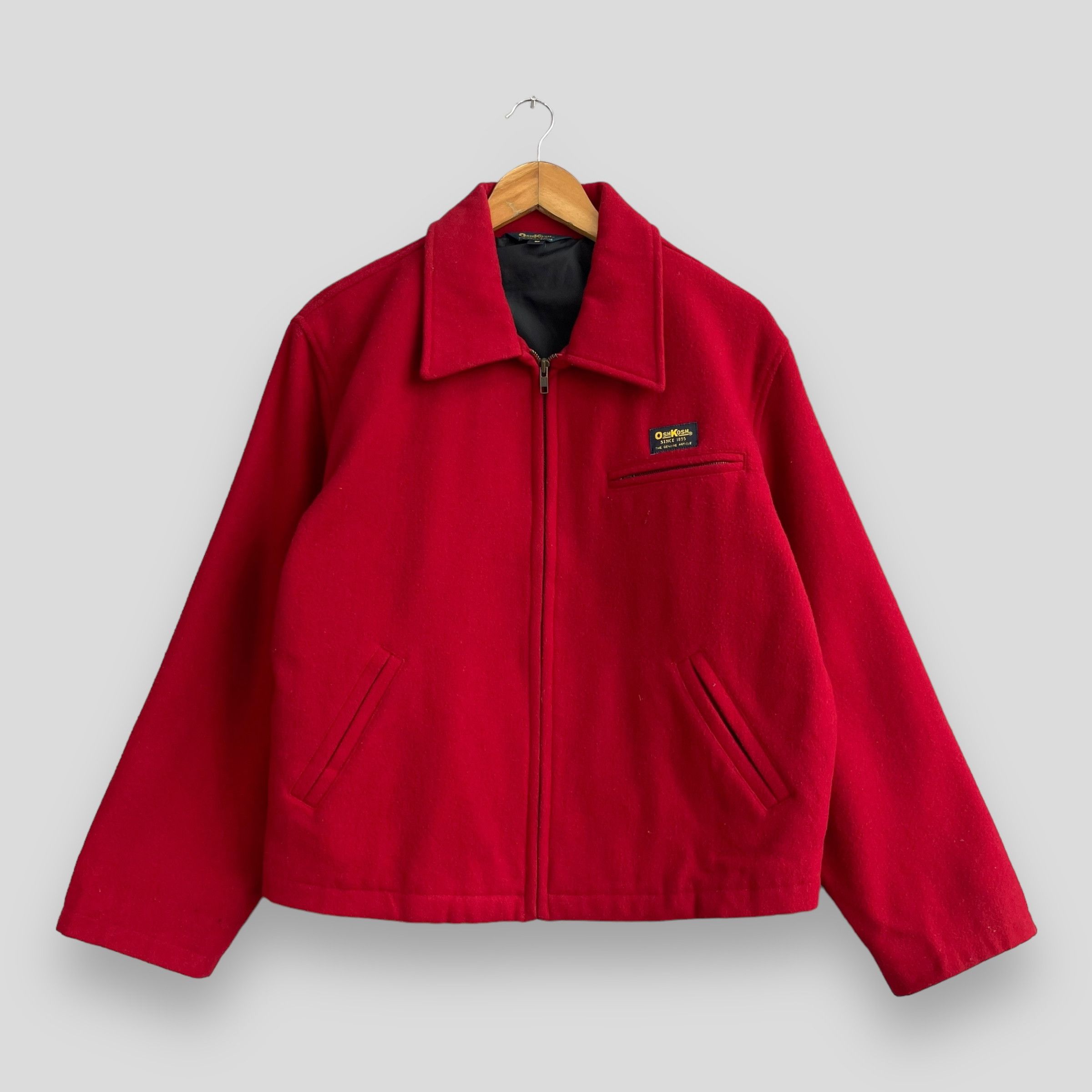 Oshkosh × Vintage Vintage OSHKOSH Cold Weather Zipper Wool Heavy Jacket Size US M / EU 48-50 / 2 - 1 Thumbnail