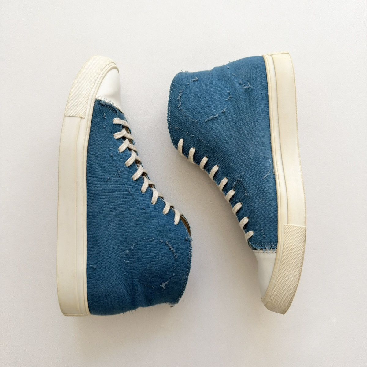 Maison Margiela S/S 08 ‘Deconstructed’ Canvas Sneakers Size US 10 / EU 43 - 2 Thumbnail