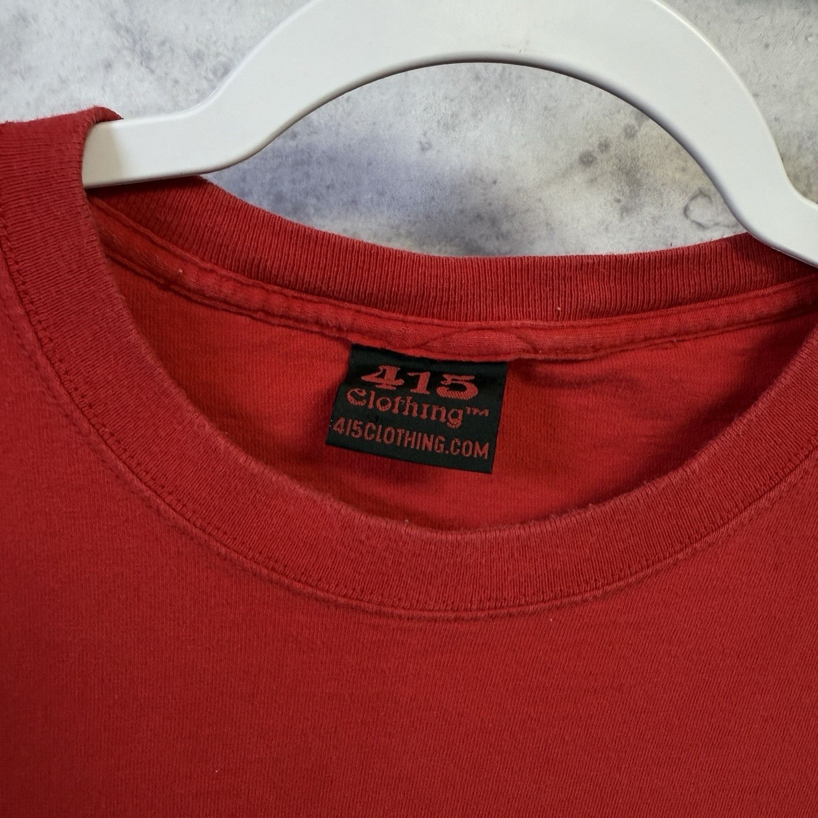 CRIME INC Tシャツ Vintage Crime Inc T Shirt Mens XL 22x28.5 Red 415 Clothing R