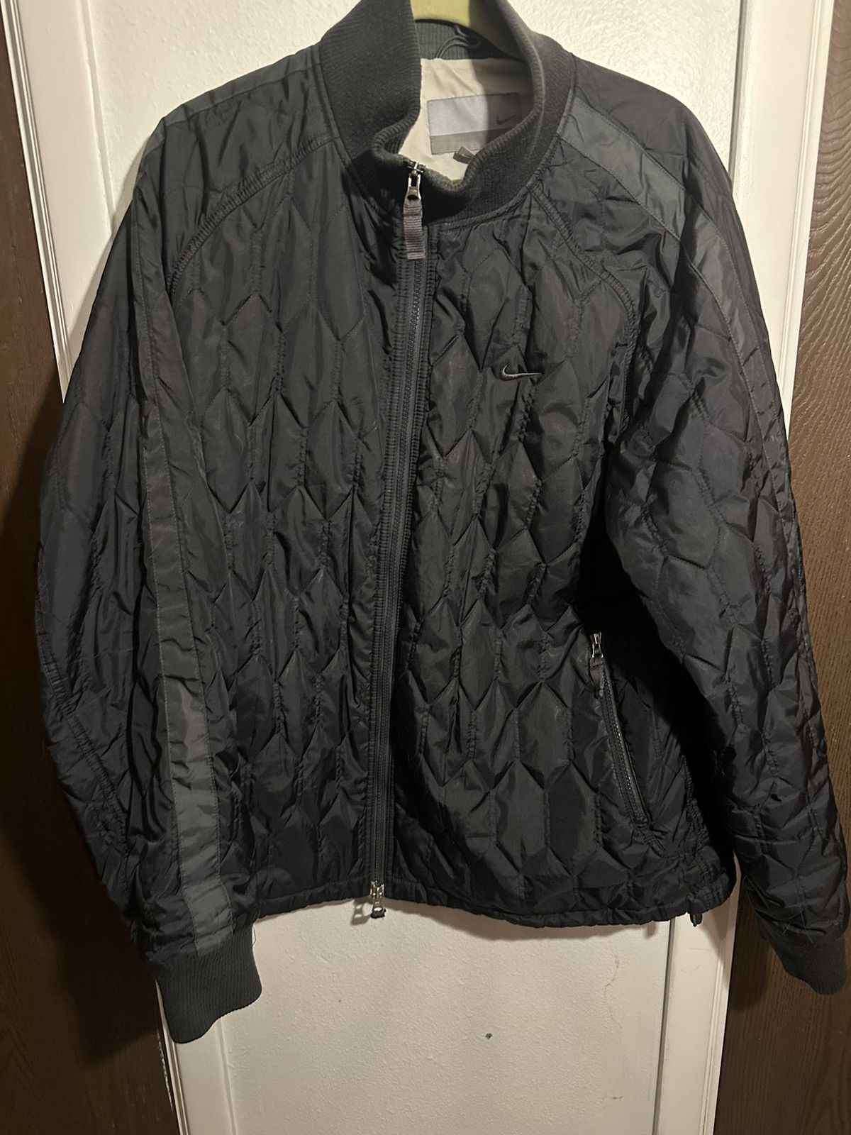 image of Y2K Nike Diamond Micro Puffer in Black, Men's (Size XL)