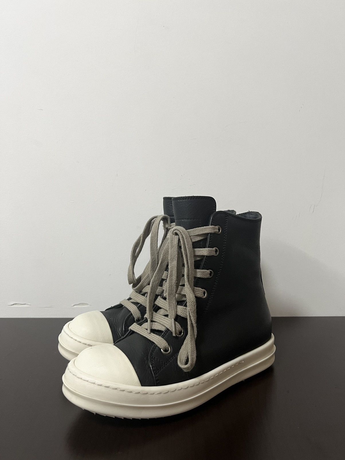 Rick Owens Rick owens mainline ramones high top sneakers Size US 5 / IT 35 - 1 Thumbnail