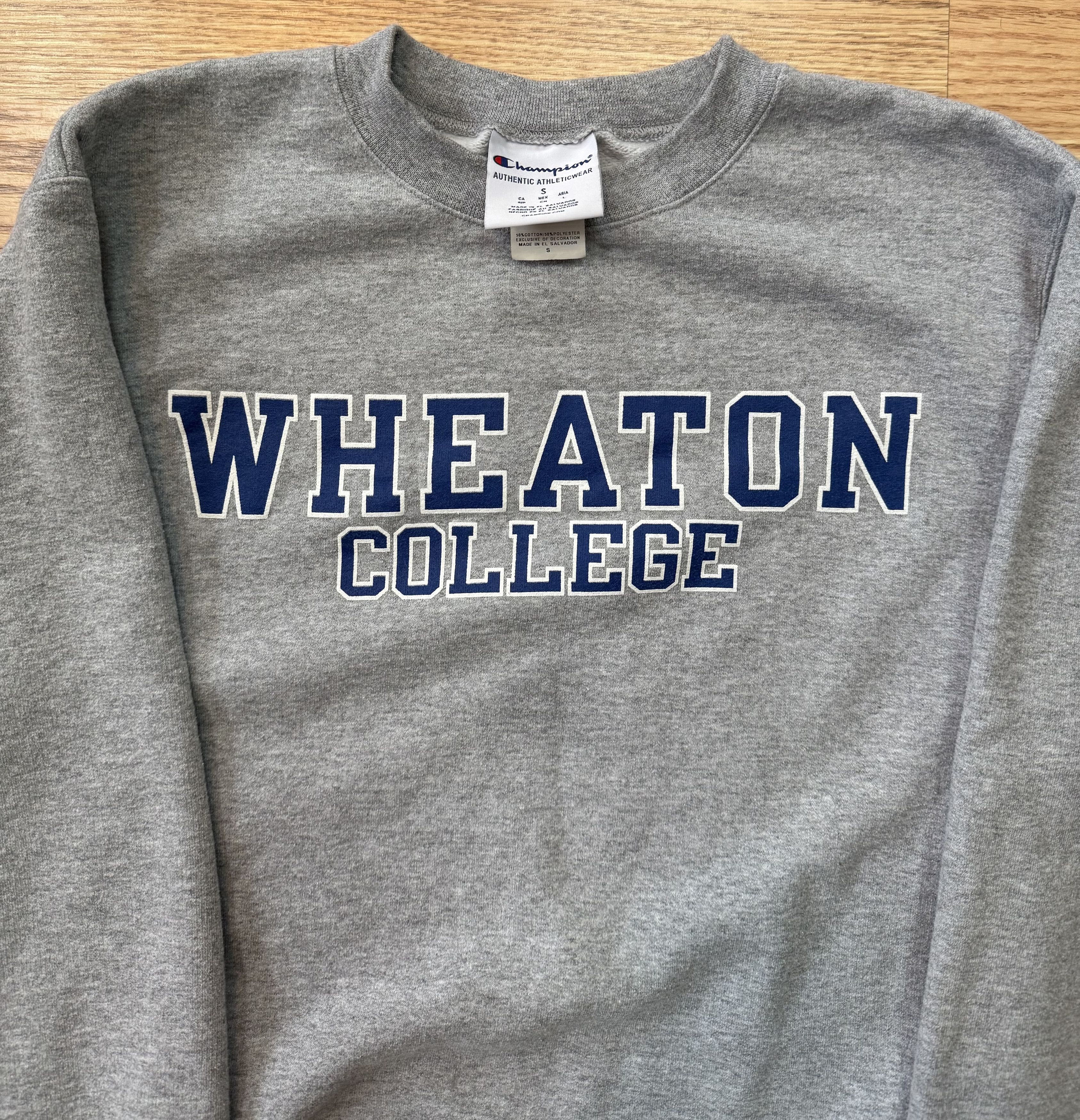 Champion Wheaton College Vintage Champion Crewneck Sweatshirt Size US S / EU 44-46 / 1 - 2 Thumbnail