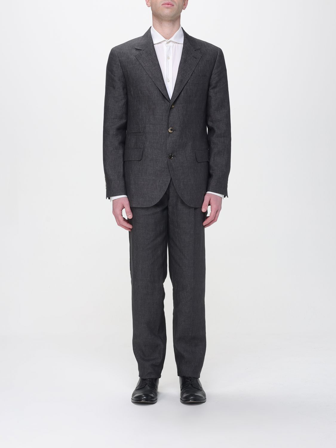 Brunello Cucinelli Brunello Cucinelli Suit Men Grey Size US XL / EU 56 / 4 - 1 Thumbnail