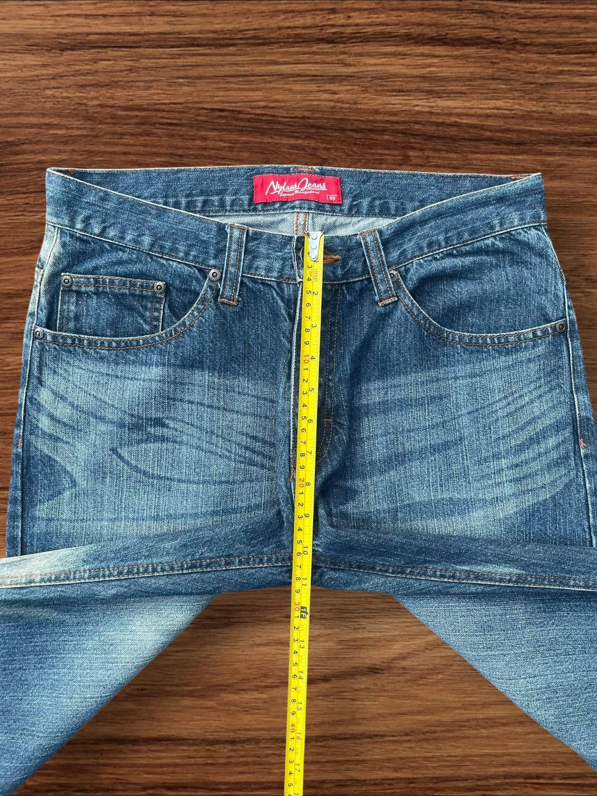 Japanese Brand Vintage Japanese Brand Blue Washed Mid Rise Relaxed Fit Jean Size US 32 / EU 48 - 11 Thumbnail