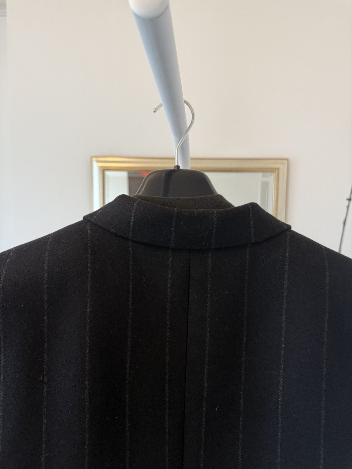 Saint Laurent Paris FW23 Saint Laurent Striped Felt and Wool Tailored Coat Size US L / EU 52-54 / 3 - 9 Thumbnail