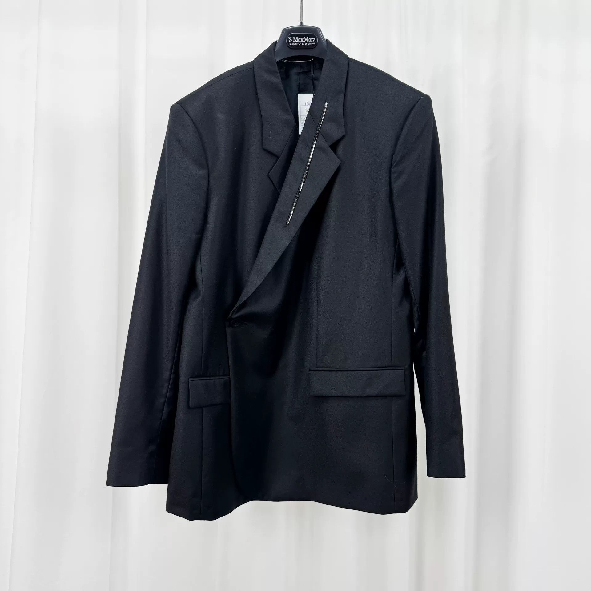 Dior Dior Black Wool Chain Blazer Coat Size US XXL / EU 58 / 5 - 1 Thumbnail