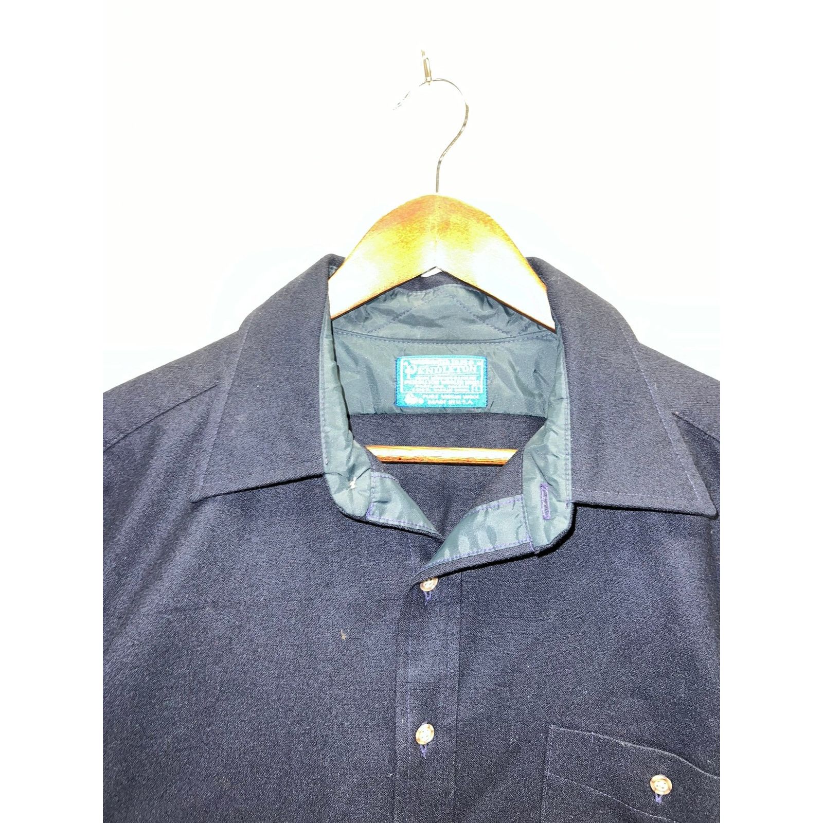 Pendleton Vintage Pendleton Blue Board Shirt Flannel 100% Wool 60s L Size US L / EU 52-54 / 3 - 2 Thumbnail