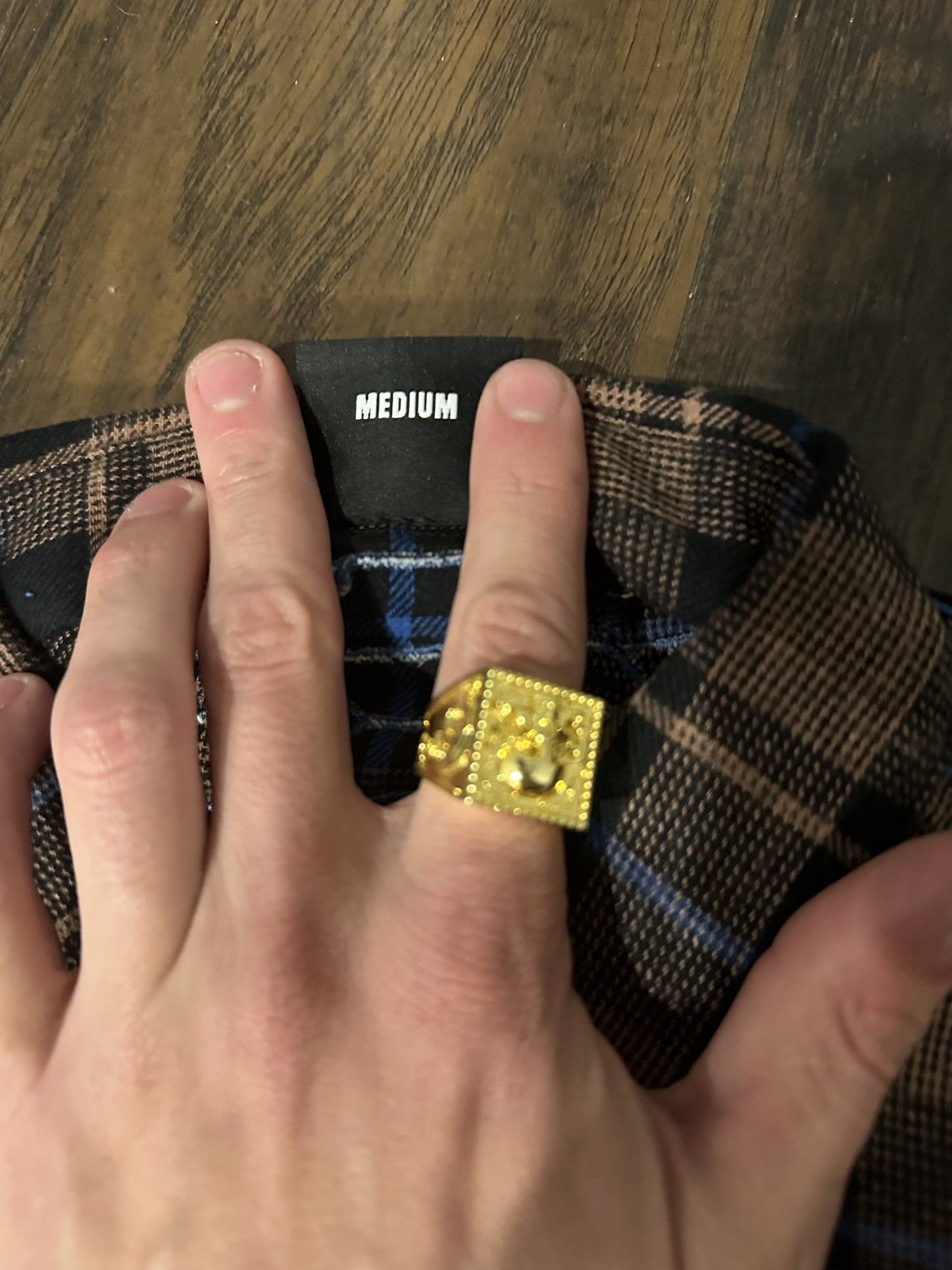 Revenge Brown and Blue Spider Flannel Size US M / EU 48-50 / 2 - 6 Thumbnail