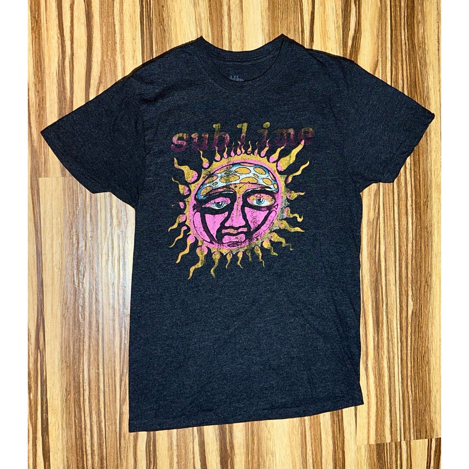 Sublime Black Sublime Pink And Orange Sun logo Tshirt Size Medium Size US M / EU 48-50 / 2 - 3 Thumbnail