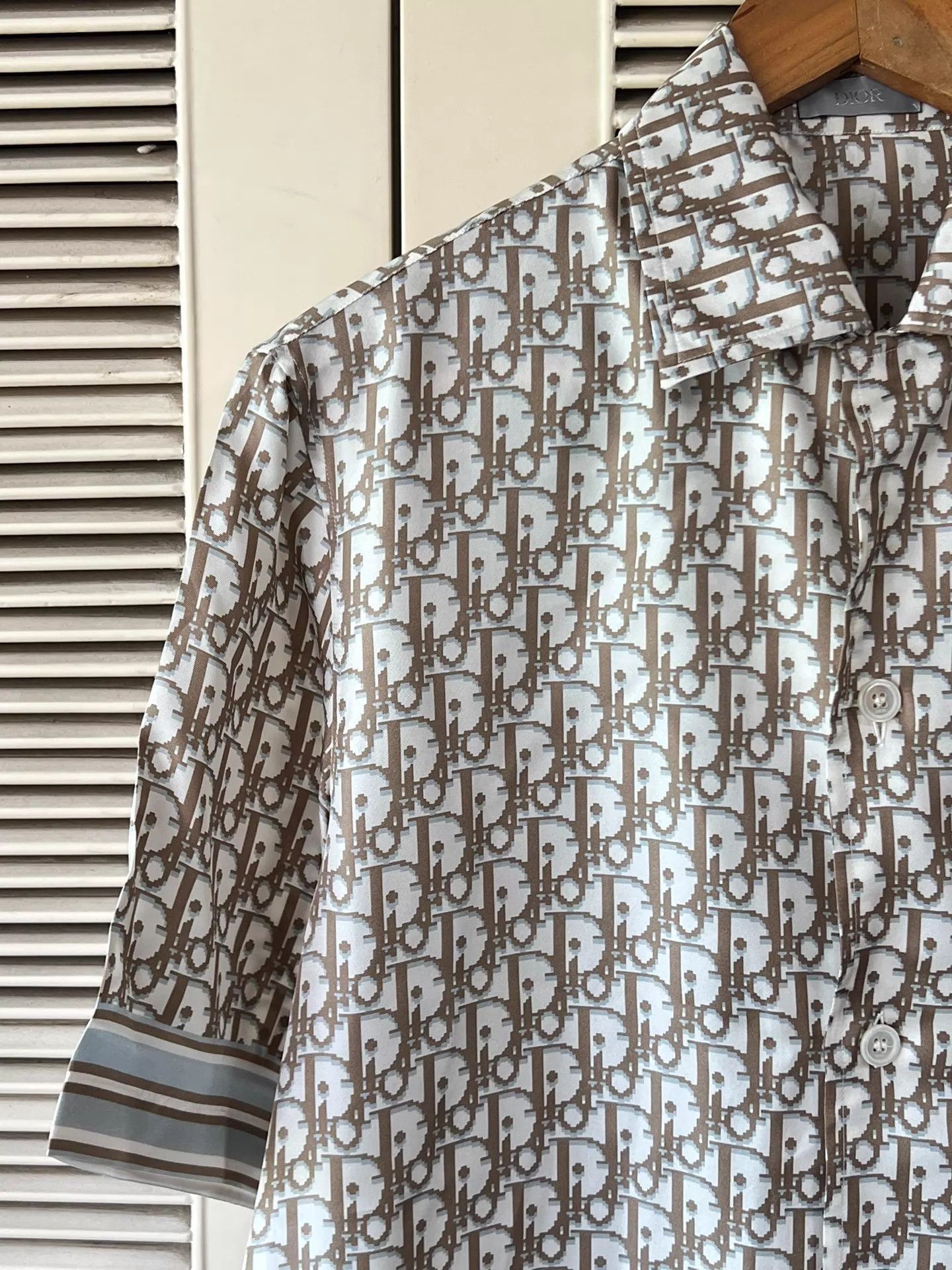 Dior Dior 38 Short-Sleeve Shirt Logo Striped Collar/Cuffs LN Size US S / EU 44-46 / 1 - 4 Thumbnail
