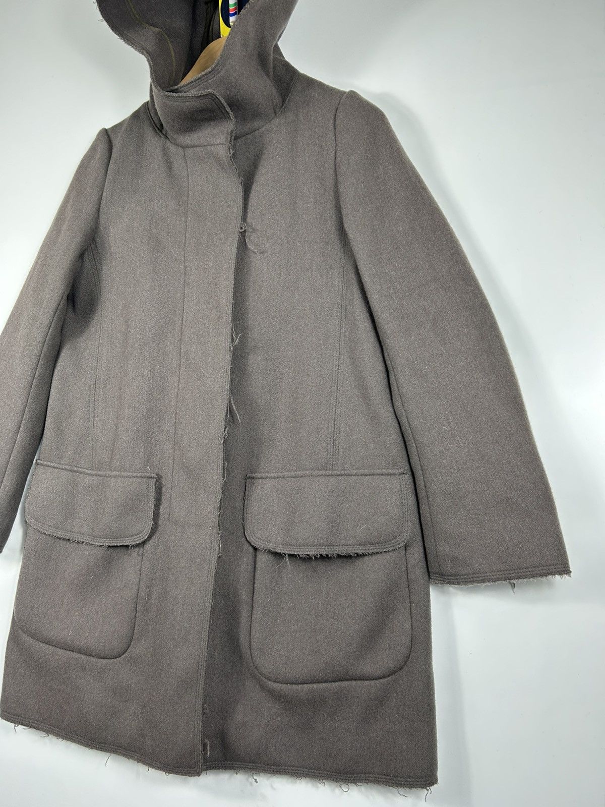 Japanese Brand × Jil Sander × Uniqlo 🔥Jil Sander Uniqlo UK Wool Hooded Button Jacket Size M / US 6-8 / IT 42-44 - 3 Thumbnail