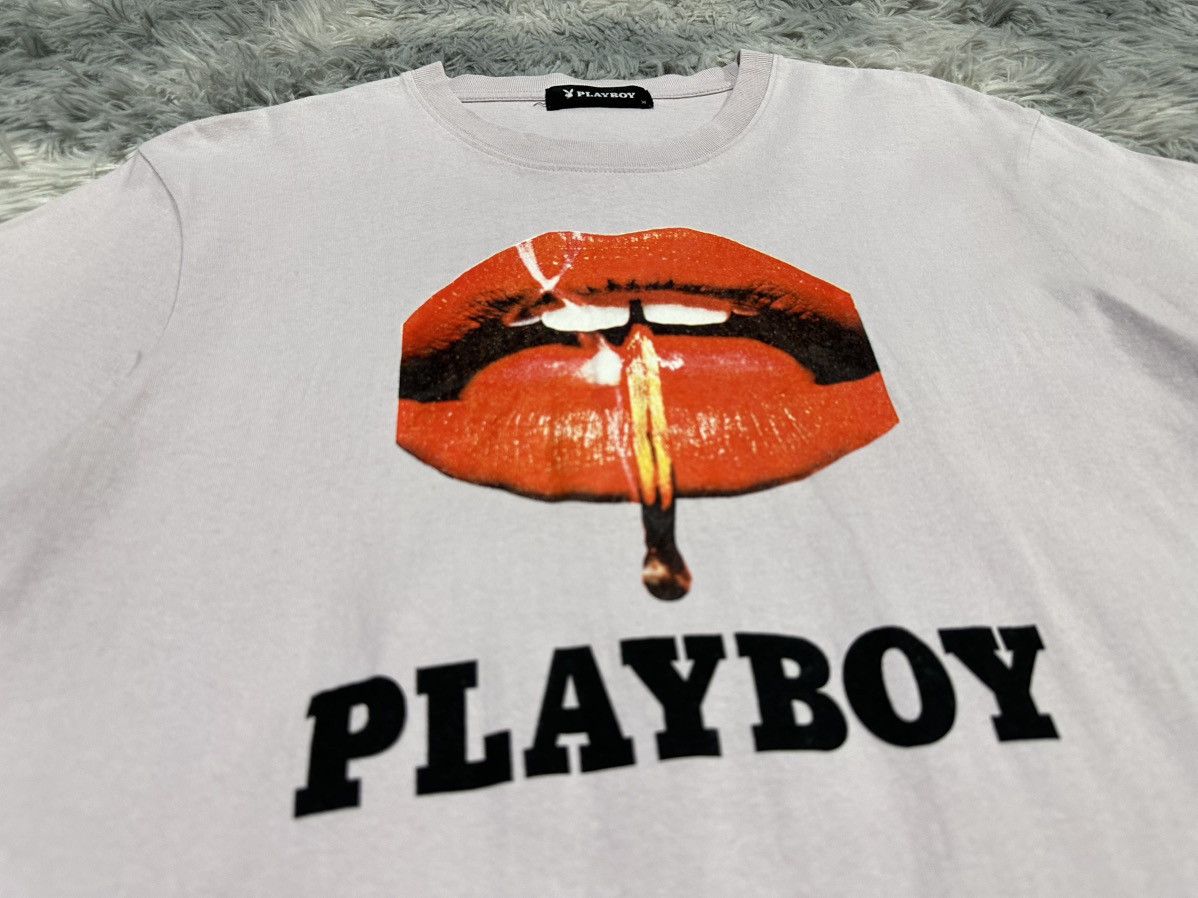 Playboy 🔥Sick Y2K Playboy Lips Shirt Size US M / EU 48-50 / 2 - 1 Thumbnail
