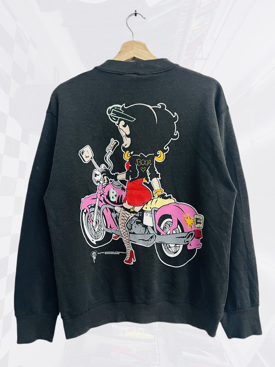 Cartoon Network × Vintage Vintage 90s Betty Boop Mirror Print Crewneck Sweatshirt Size US M / EU 48-50 / 2 - 2 Thumbnail
