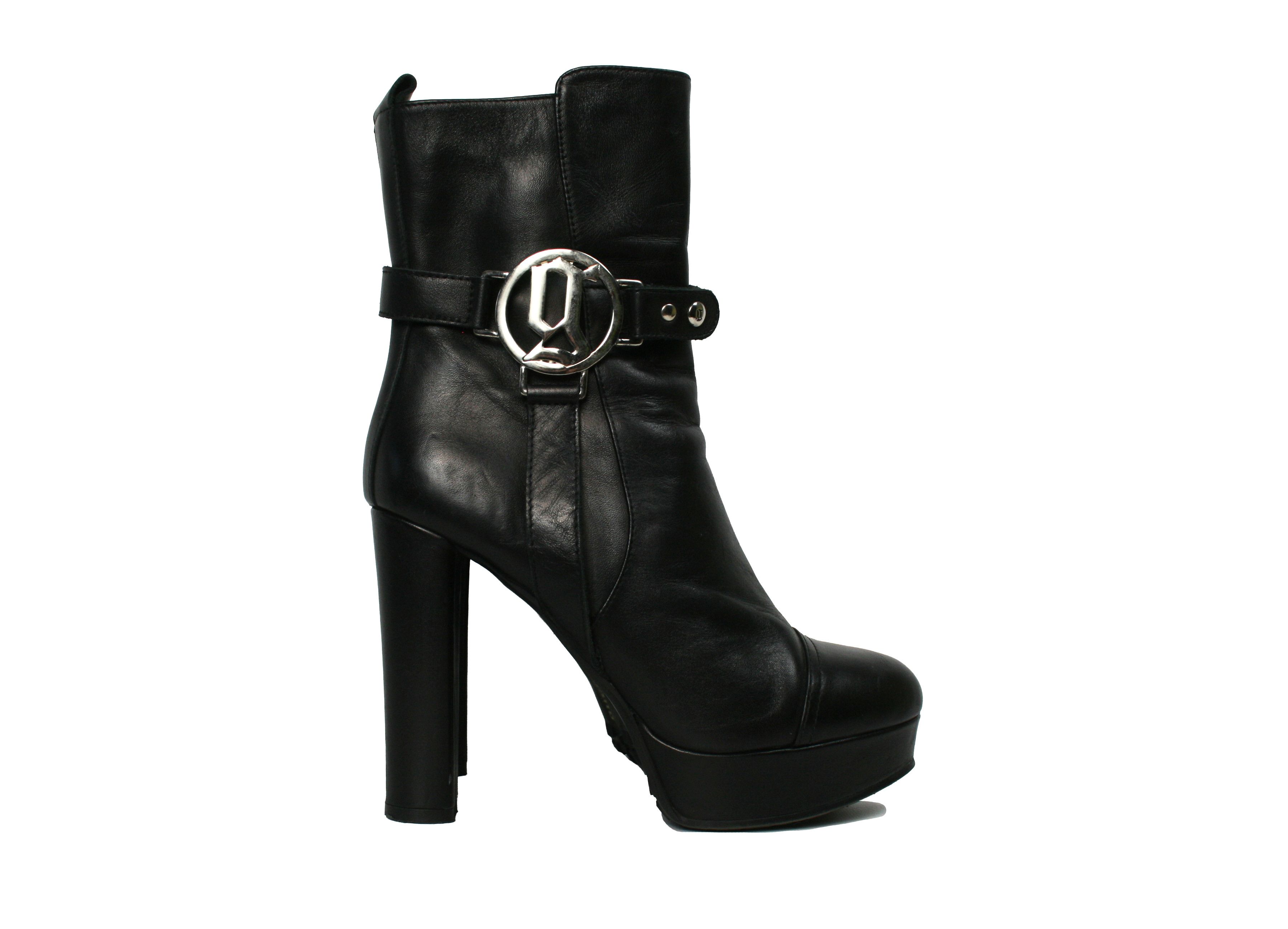 G Logo Y2K Platform Boots