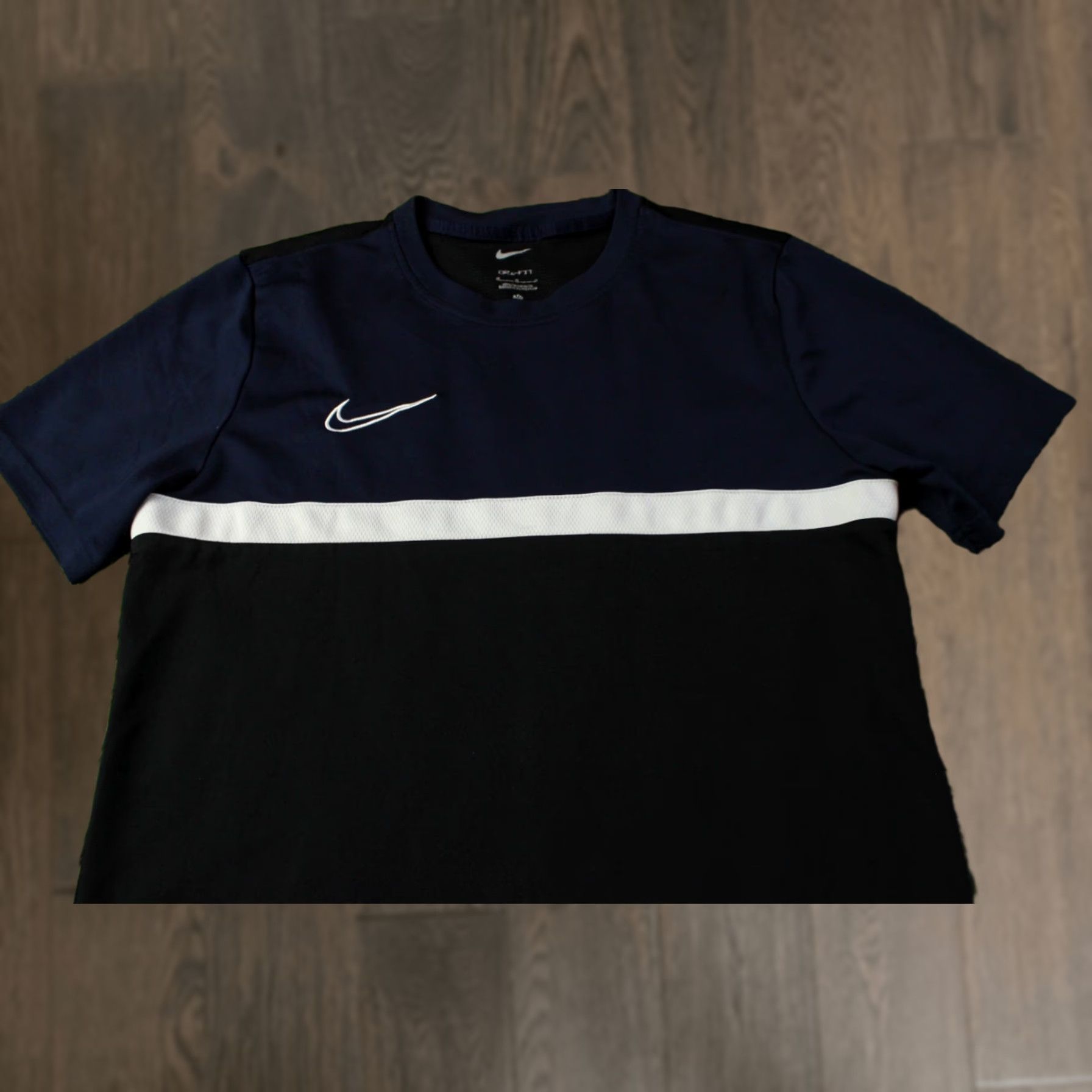 Nike Nike Academy Pro Dri-Fit Football Shirt Jersey M Men Navy Blue/Black/White 2021 Soccer T-Shirt Short Sleeve Nike Dri-FIT Mens Jersey Size M Size US M / EU 48-50 / 2 - 1 Thumbnail