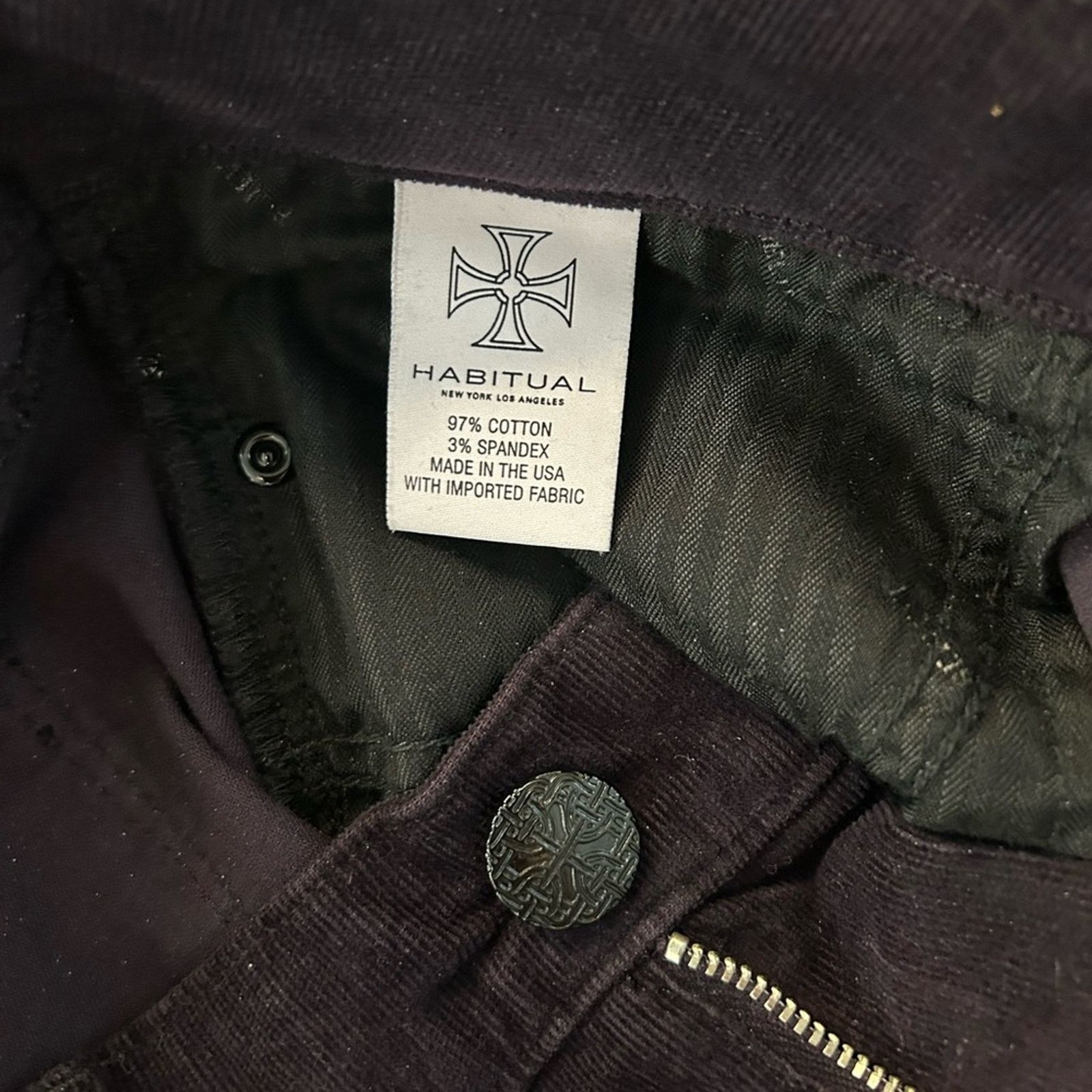 Designer Habitual Angelina Cigarette Women's Jeans Size 26 plum Size 26" / US 2 / IT 38 - 6 Thumbnail