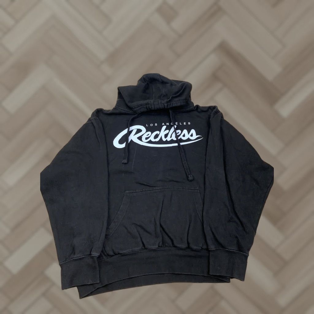 Vintage Young & Reckless Hoodie Mens M Black Casual Size US M / EU 48-50 / 2 - 1 Thumbnail