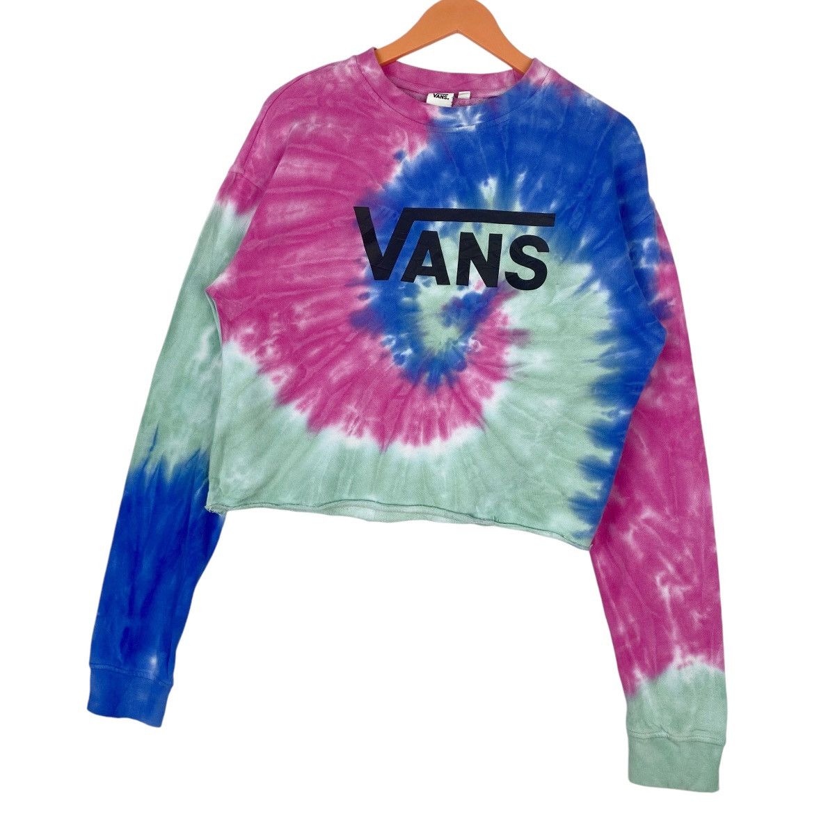 Vans Vans Crop Top Multicolor Sweatshirt Crewneck Pullover Jumper Size M / US 6-8 / IT 42-44 - 3 Thumbnail