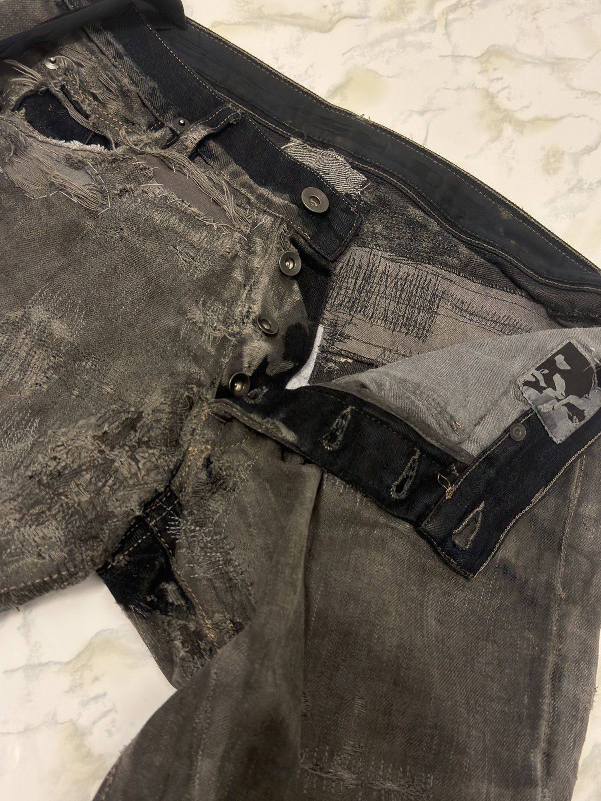 Rick Owens Drkshdw Rick Owens Hogwash Detroit Cut Denim Size US 29 - 3 Thumbnail