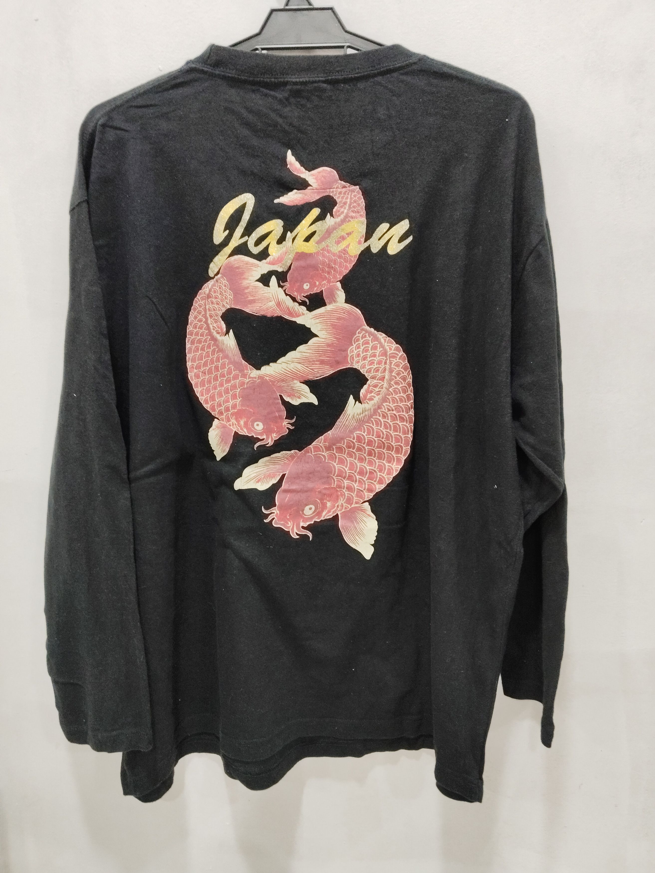 Japanese Brand × Vintage Vintage Fish Koi Sukajan Long Sleeve Tshirt Size US XL / EU 56 / 4 - 1 Thumbnail