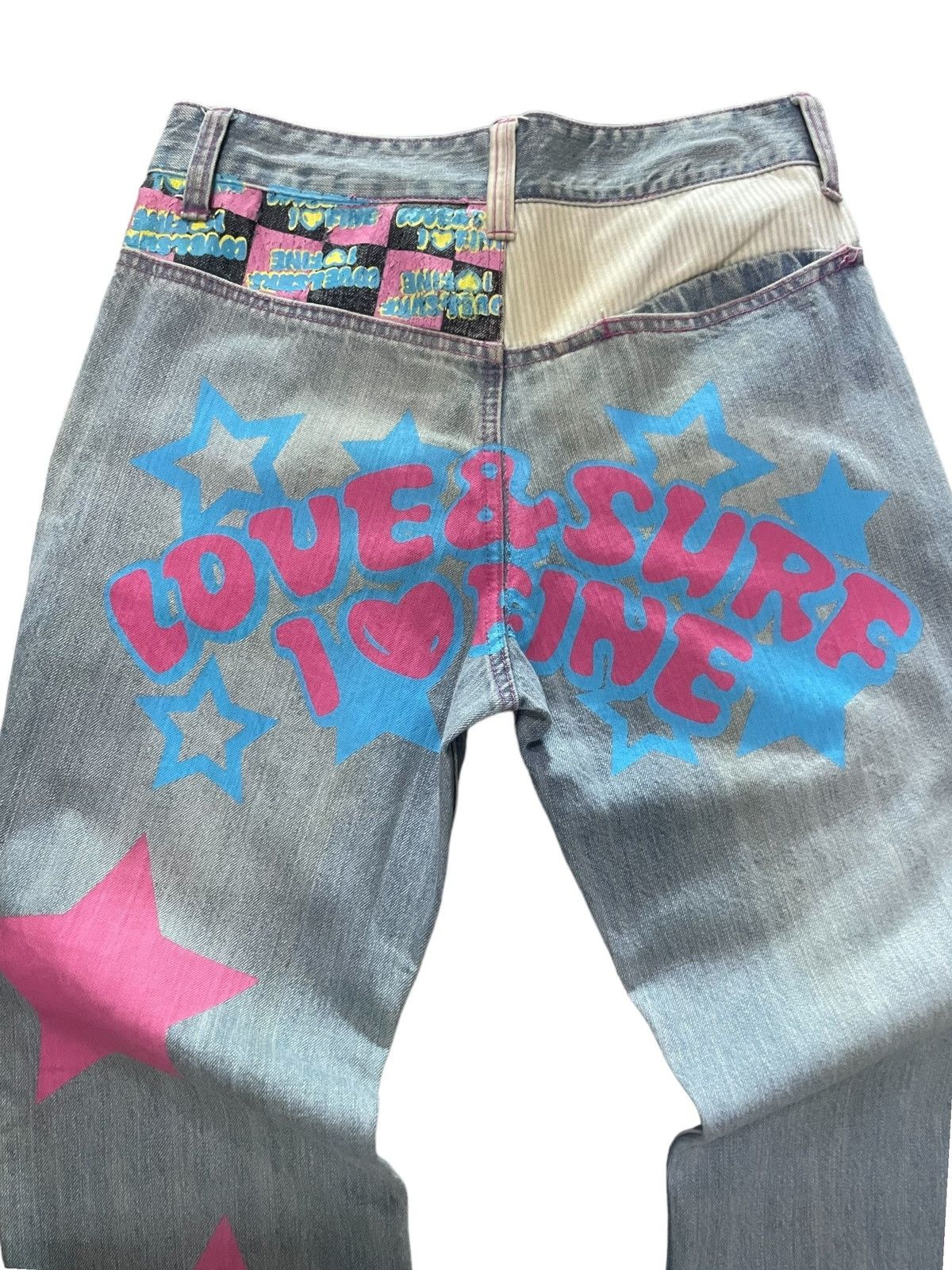 Hysteric Glamour Clone Devgru Japan ❤️ Surf sick printed denim pants Size US 30 / EU 46 - 6 Thumbnail