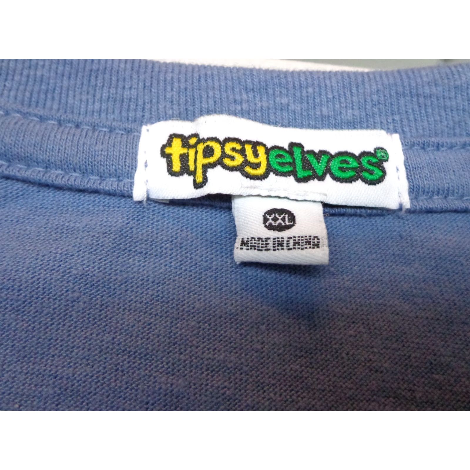 Vintage Tipsy Elves T Shirt Blue 2XL Mens NEW Heather Poppin' Size US XXL / EU 58 / 5 - 3 Thumbnail