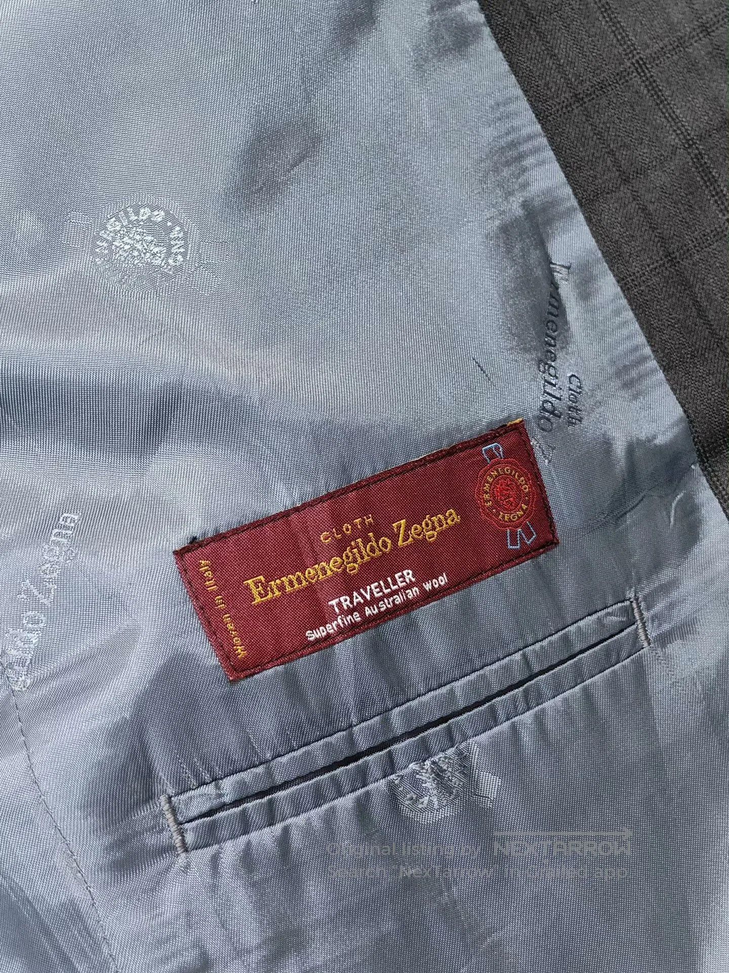Ermenegildo Zegna Custom Gray Wool and Linen Suit. Size US M / EU 48-50 / 2 - 8 Thumbnail