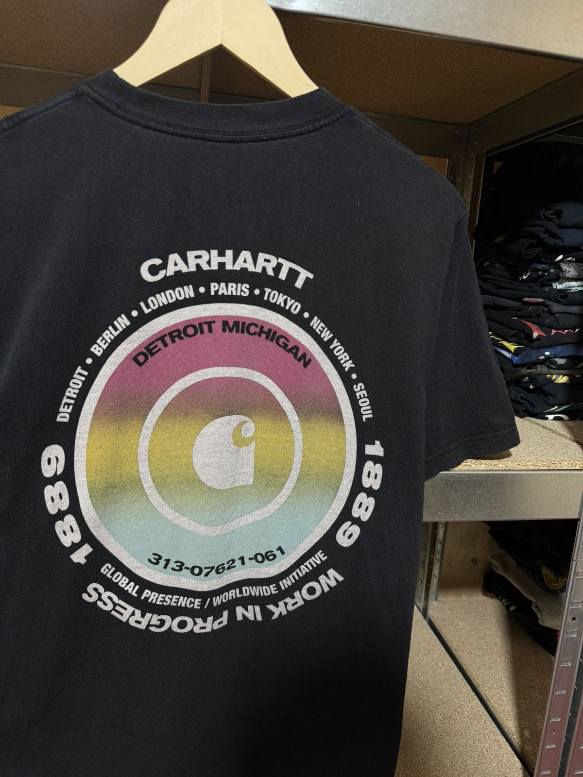 Carhartt × Carhartt Wip Rare Carhartt WIP Detroit Michigan Outdoor T-Shirt Y2K Hype Size US M / EU 48-50 / 2 - 3 Thumbnail