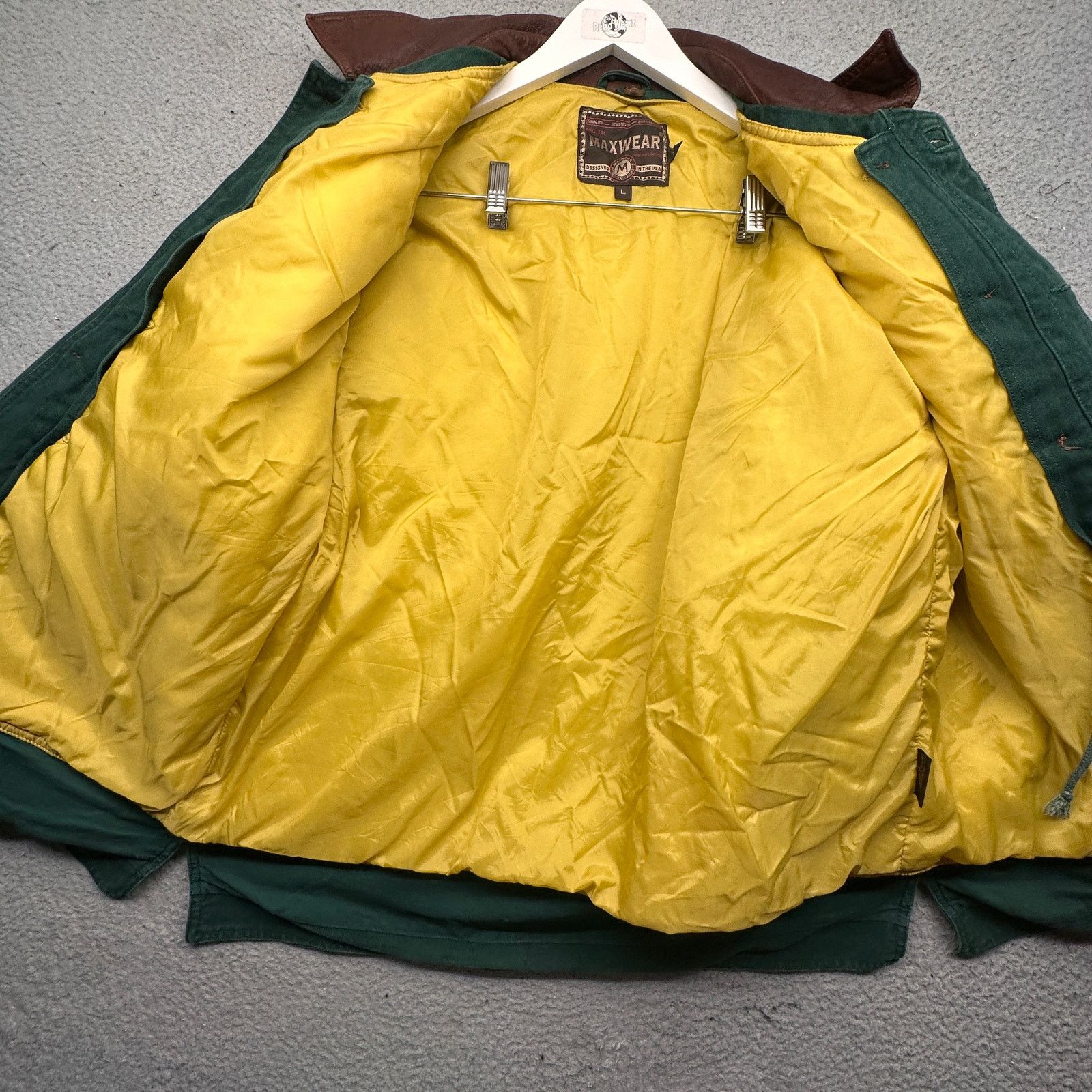Other VTG Maxwear Barn Chore Coat Mens Large Button Up Lined Green Size US L / EU 52-54 / 3 - 11 Thumbnail