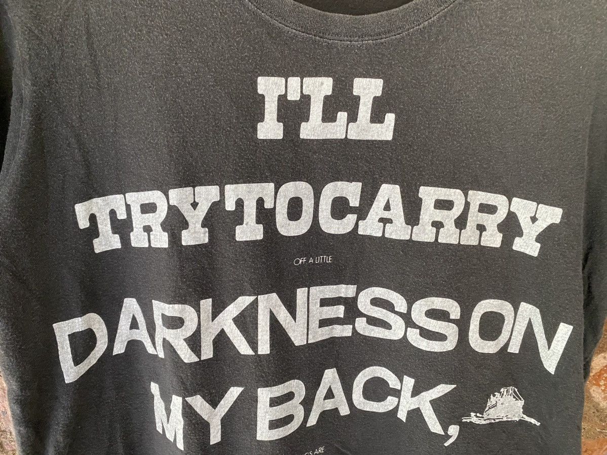 Japanese Brand × Pledge × Takahiromiyashita The Soloist. Pledge x Number Nine POEM tee Try to carry darkness Size US M / EU 48-50 / 2 - 5 Thumbnail