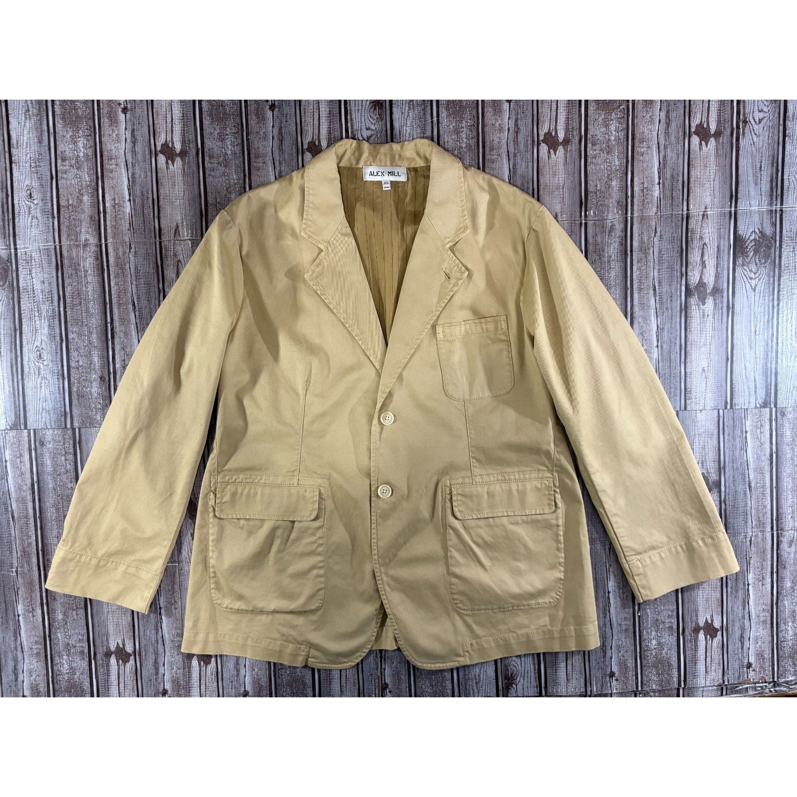Alex Mill Alex MIll Sack Unstructured Stretch Cotton Twill Blazer size Size US XL / EU 56 / 4 - 1 Thumbnail